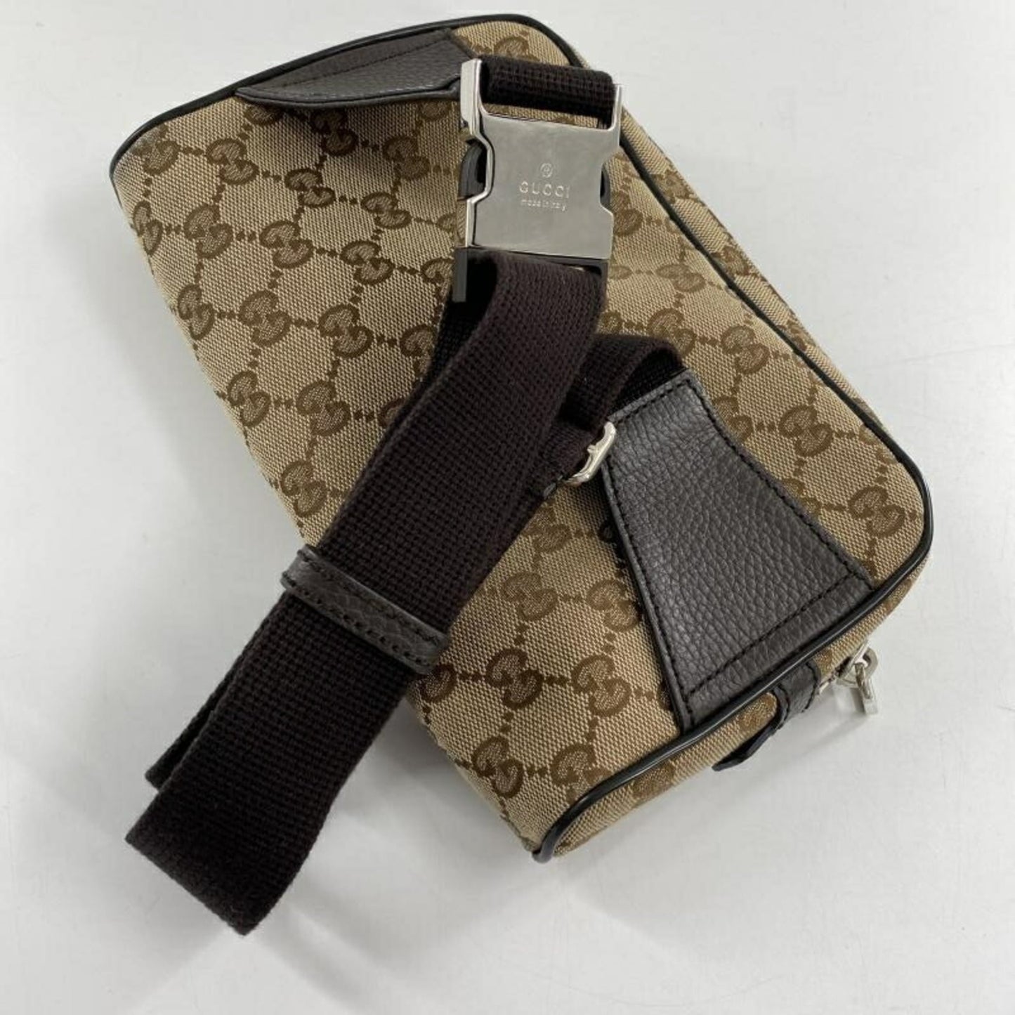 Gucci Gg Canvas Brown Gg Canvas Sling Bag ( )