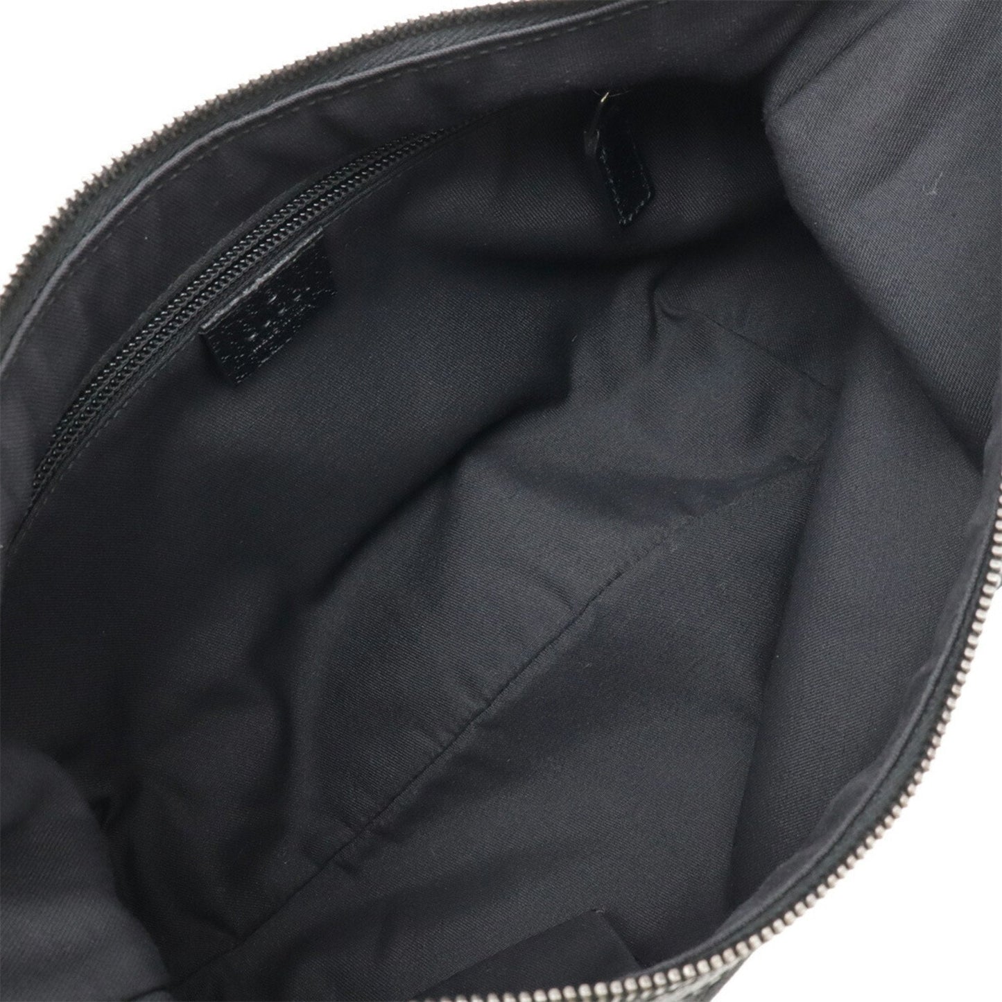 Gucci Black Gg Canvas Leather Shoulder Bag ( )