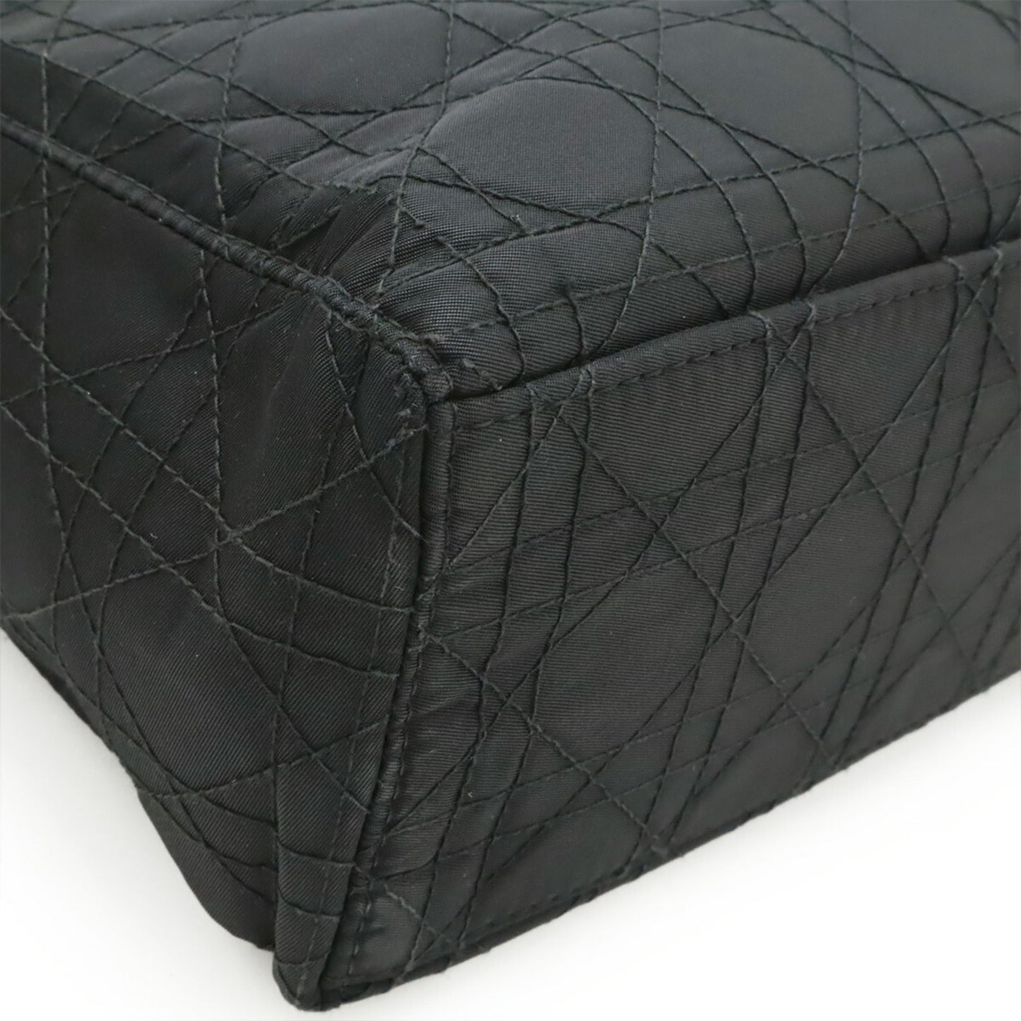 Christian Dior Black Nylon Handbag Tote Bag ()