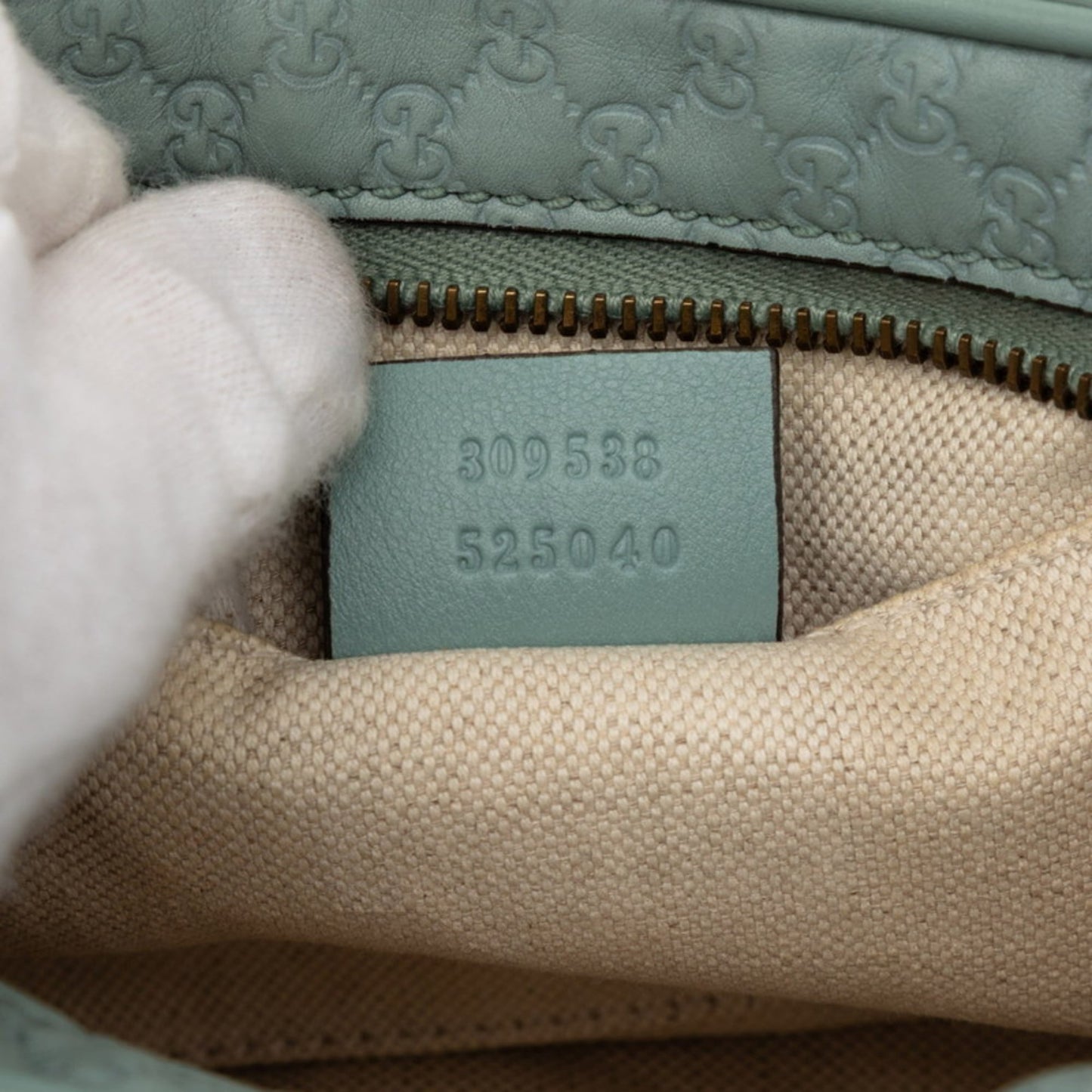 Gucci Blue Leather Shoulder Bag ( )