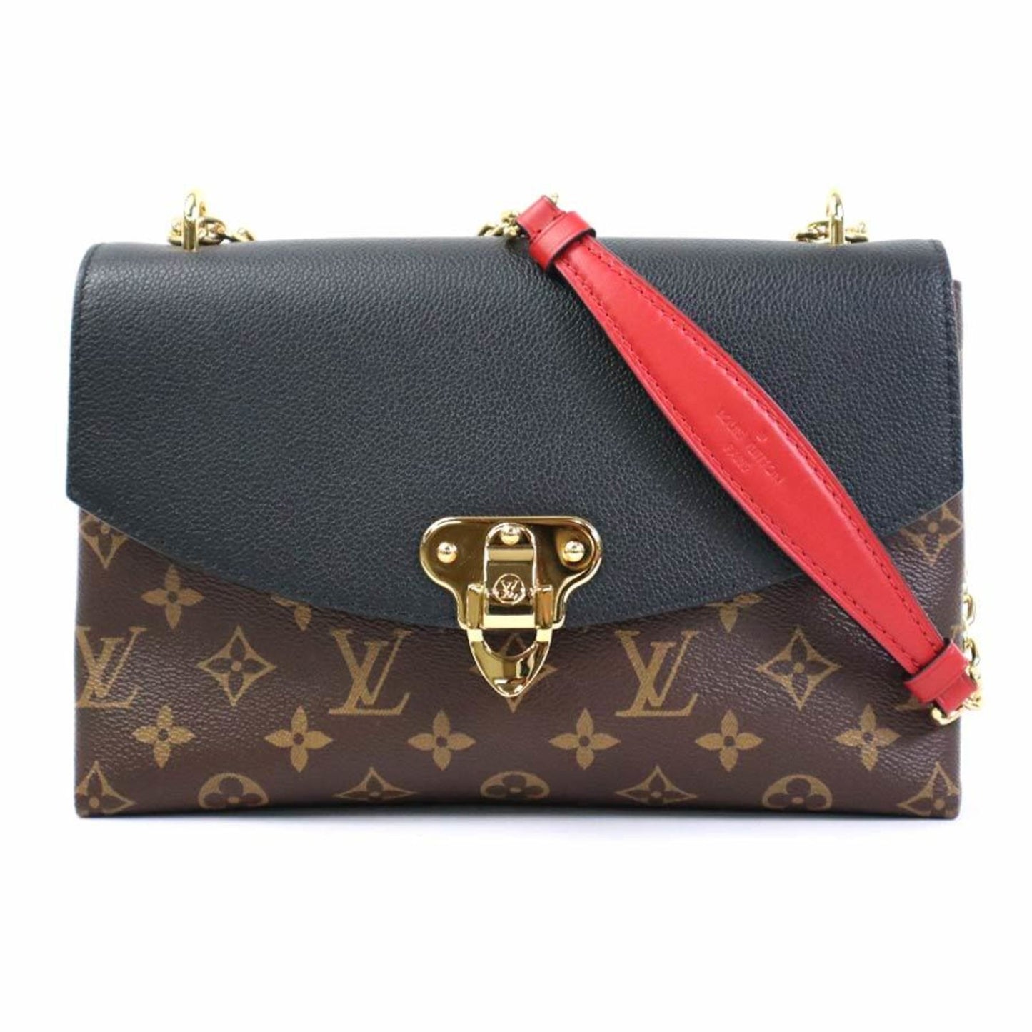 LOUIS VUITTON Shoulder Bag Monogram Sample Seed Canvas/Leather Brown/Black/Red Gold Women's