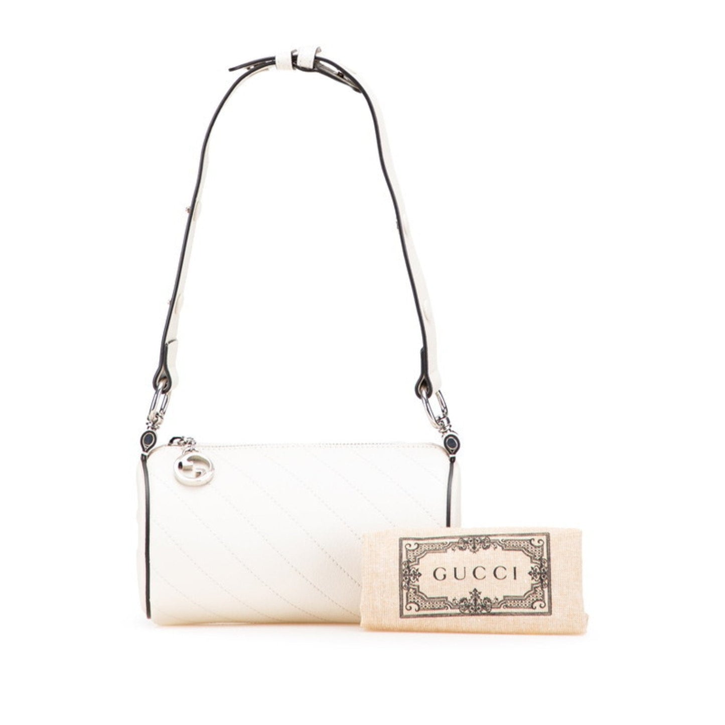 Gucci White Leather Handbag Shoulder Bag ( )