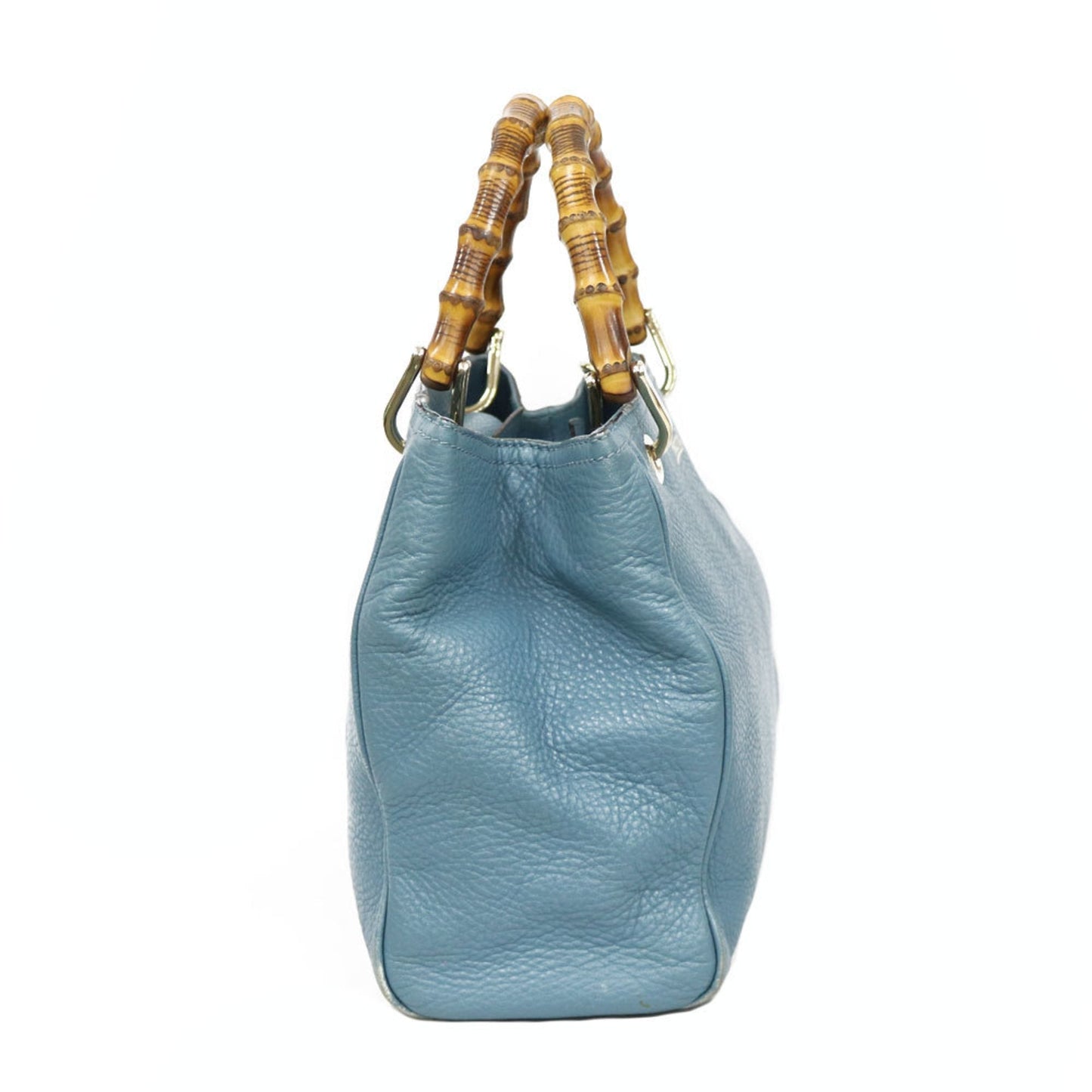 Gucci Bamboo Blue Shoulder Bag