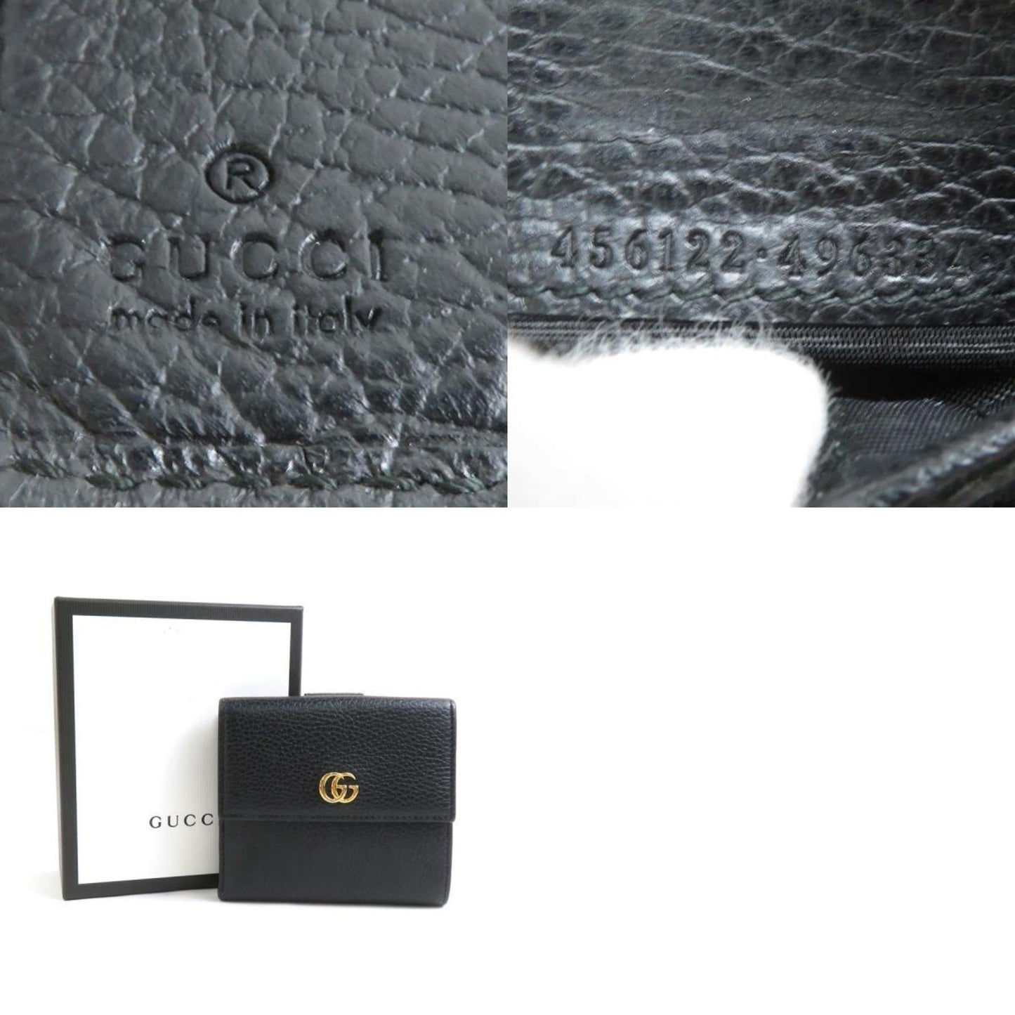 Gucci Black Leather Wallet (Bi-Fold) ( )