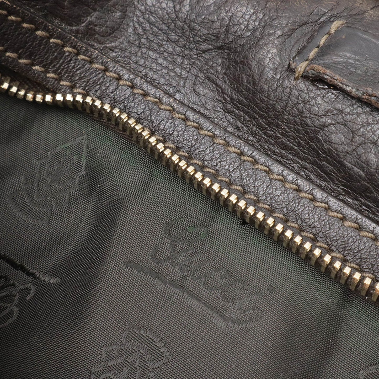Gucci Dark Brown Leather Shoulder Bag ( )