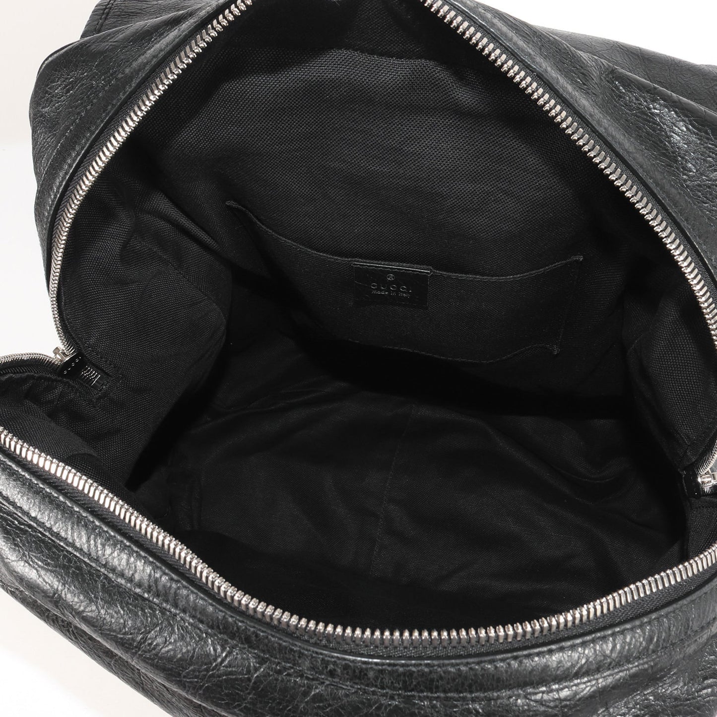 Gucci Black Leather Backpack ( )
