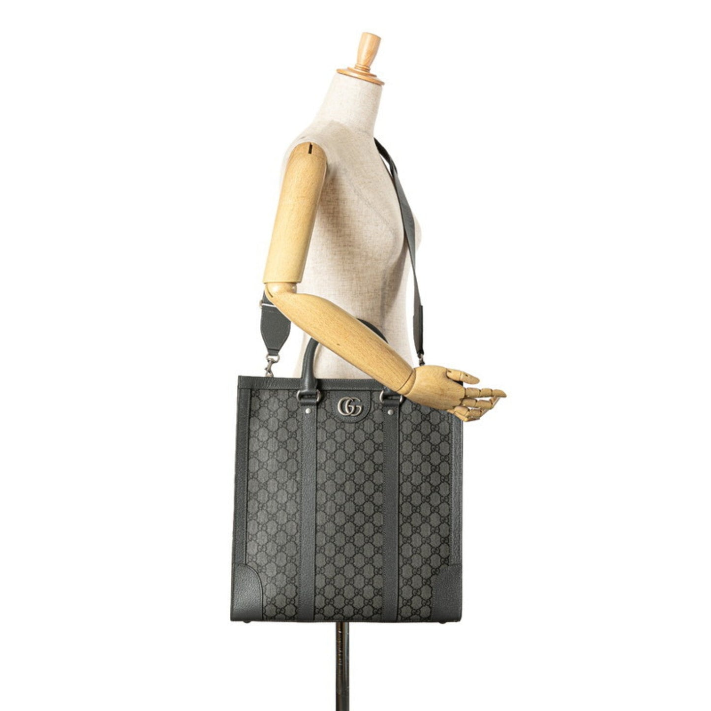 Gucci Gray Pvc Leather Handbag Shoulder Bag ( )