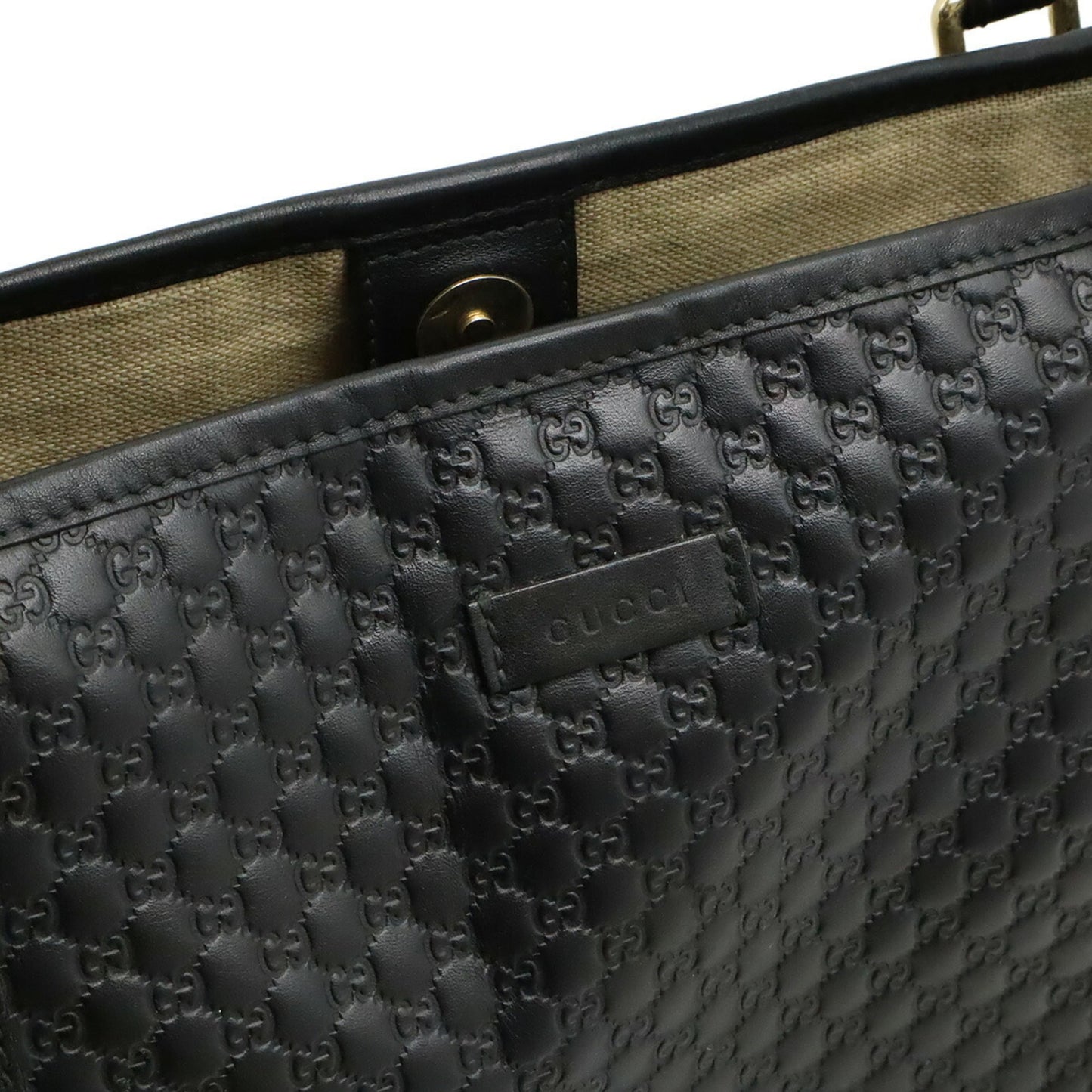 Gucci Microguccissima Black Micro Gg Leather Shoulder Bag Tote Bag ( )
