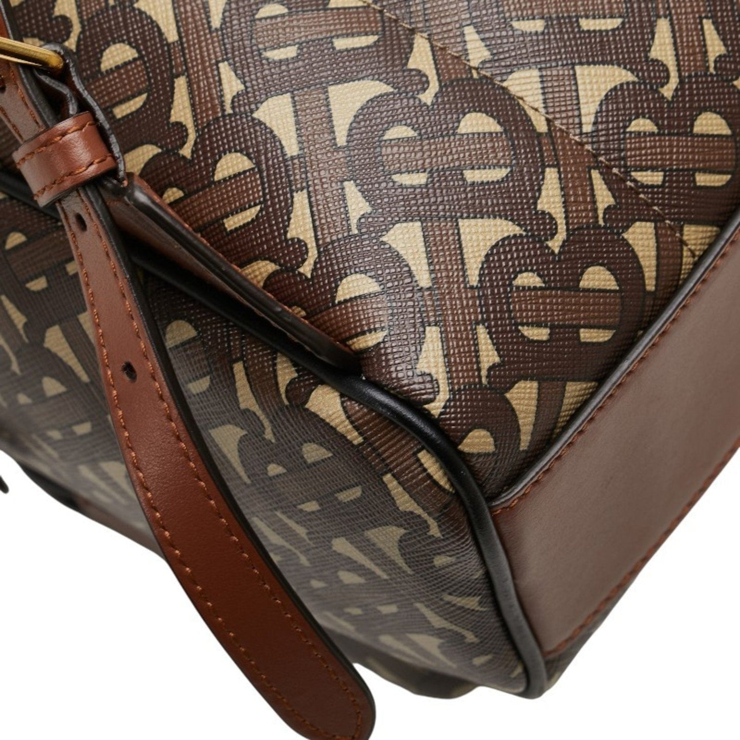 Burberry Brown Pvc Leather Backpack ( )