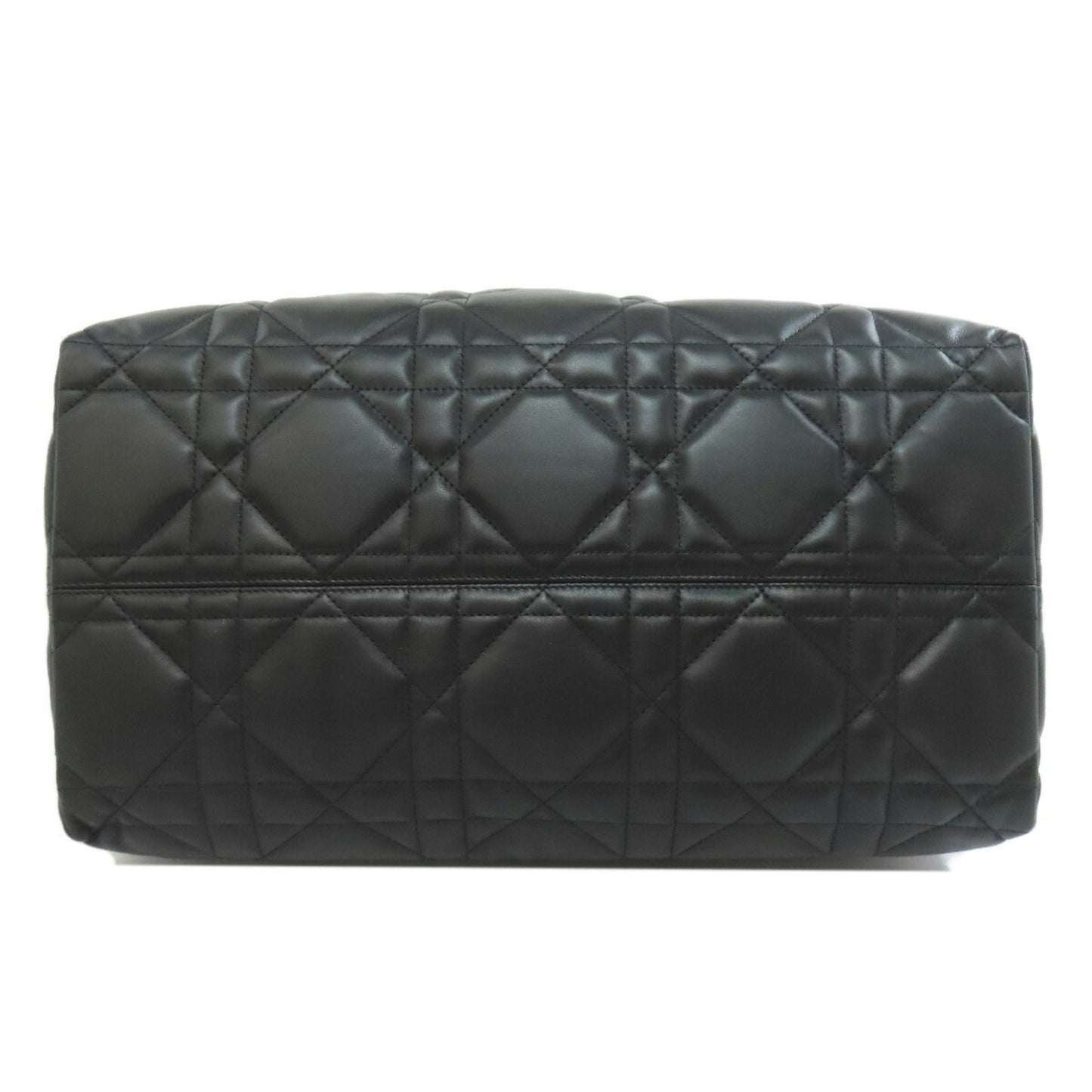 Christian Dior Lady Dior Black Leather Tote Bag ()
