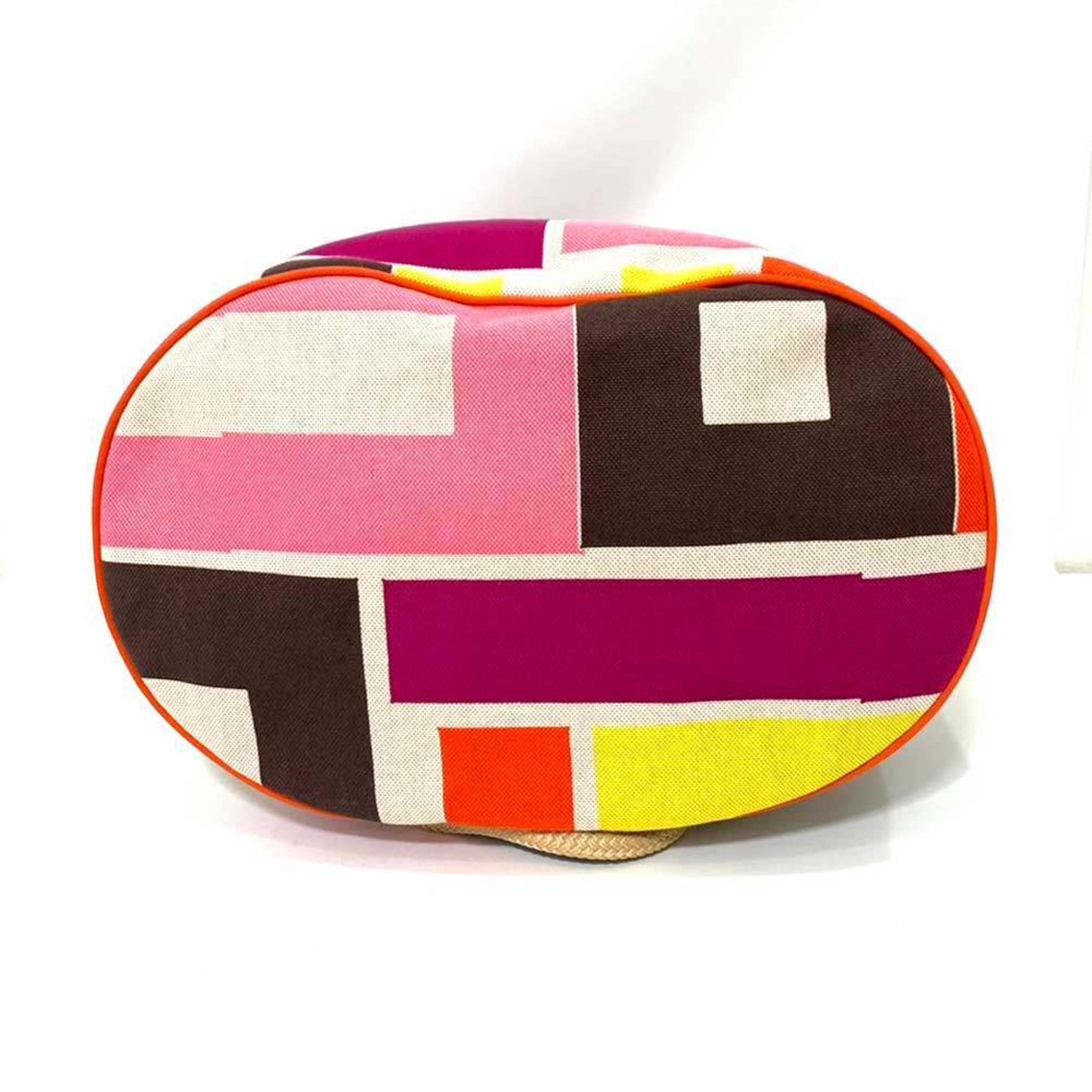 Hermes Multi-Color Cotton Canvas Shoulder Bag ( )