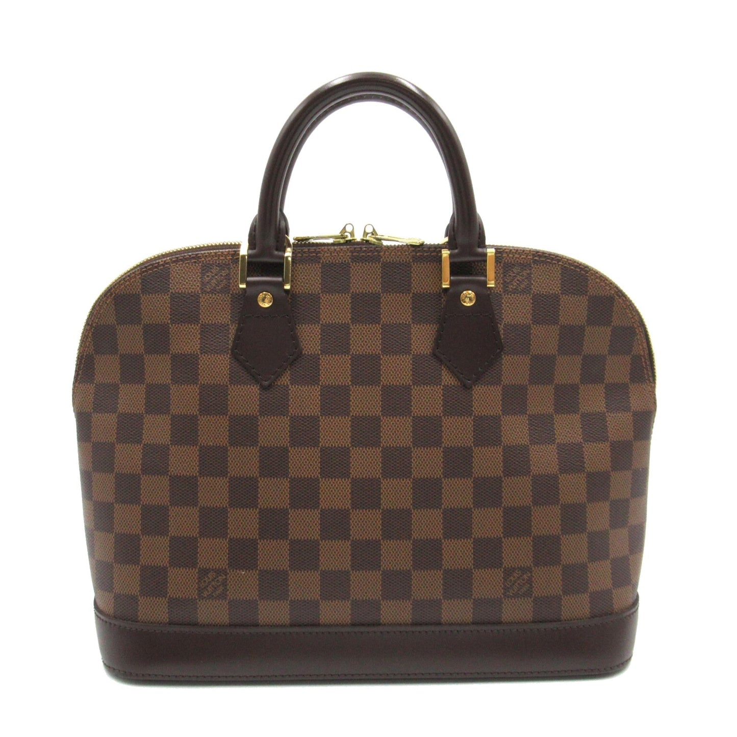 LOUIS VUITTON Alma Brown Ebene Damier PVC coated canvas Handbag