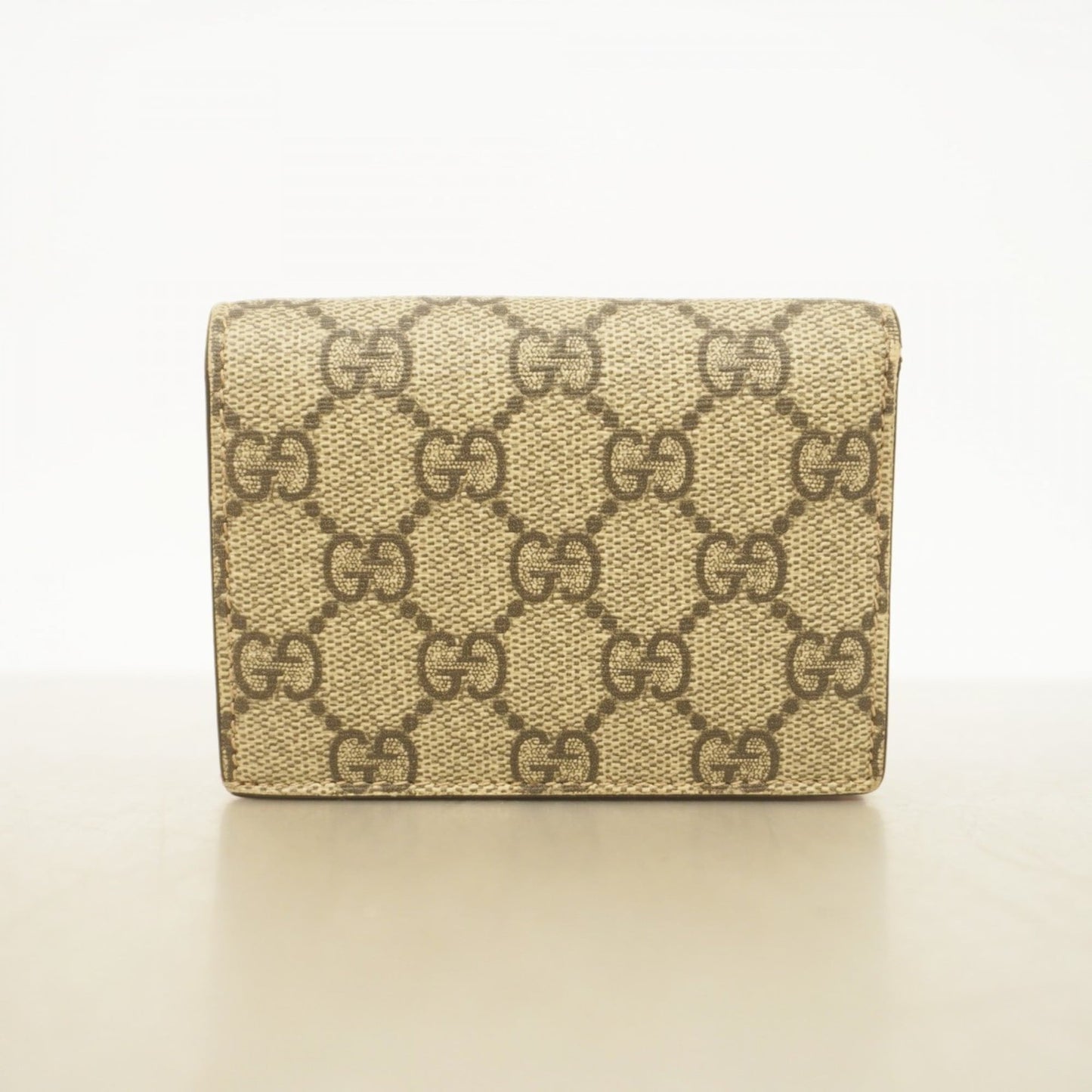 Gucci Brown Red Color Pvc Wallet (Bi-Fold) ( )