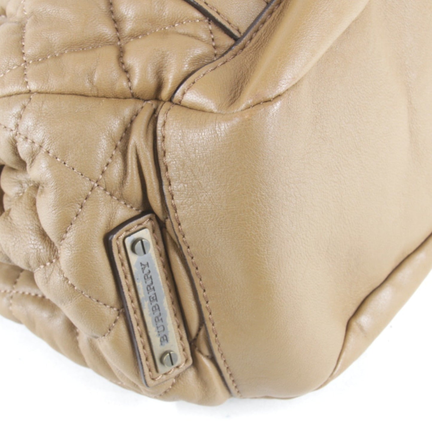 Burberry Brown Leather Tote Bag ( )