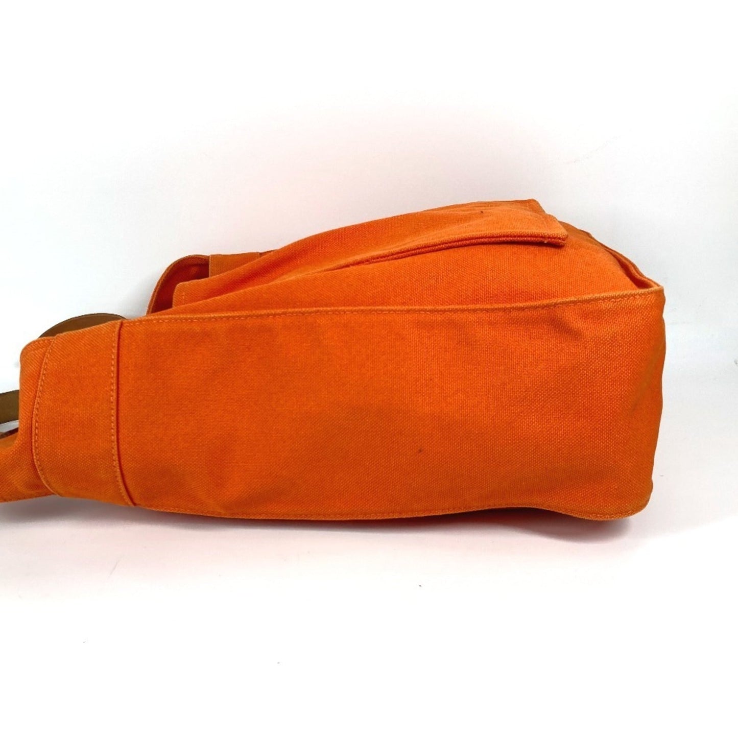 Hermes Marwari Orange Canvas Shoulder Bag ( )