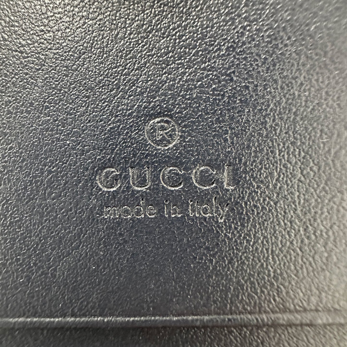 Gucci Navy Leather Wallet (Bi-Fold) ( )
