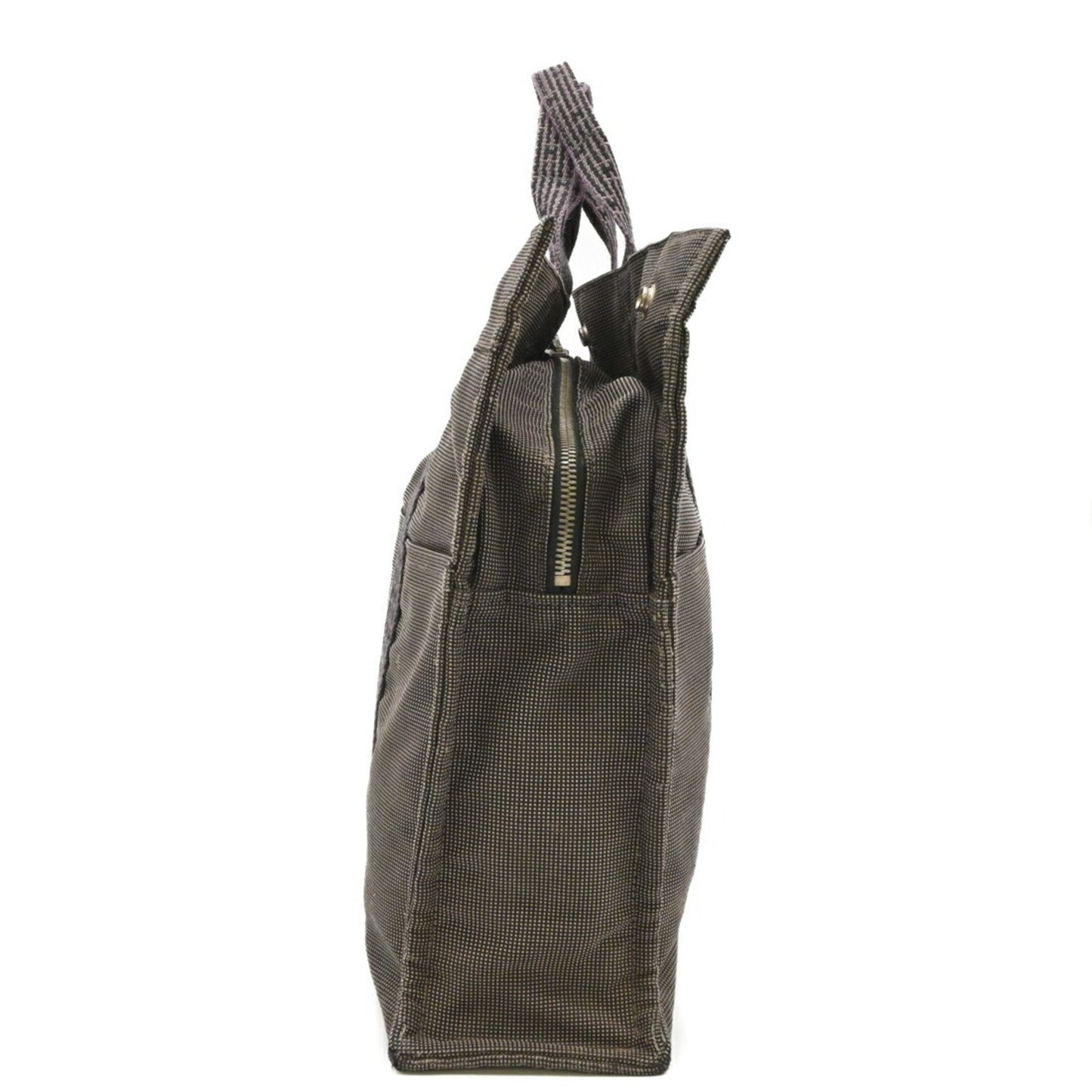 Hermes Gray Nylon Canvas Tote Bag ( )