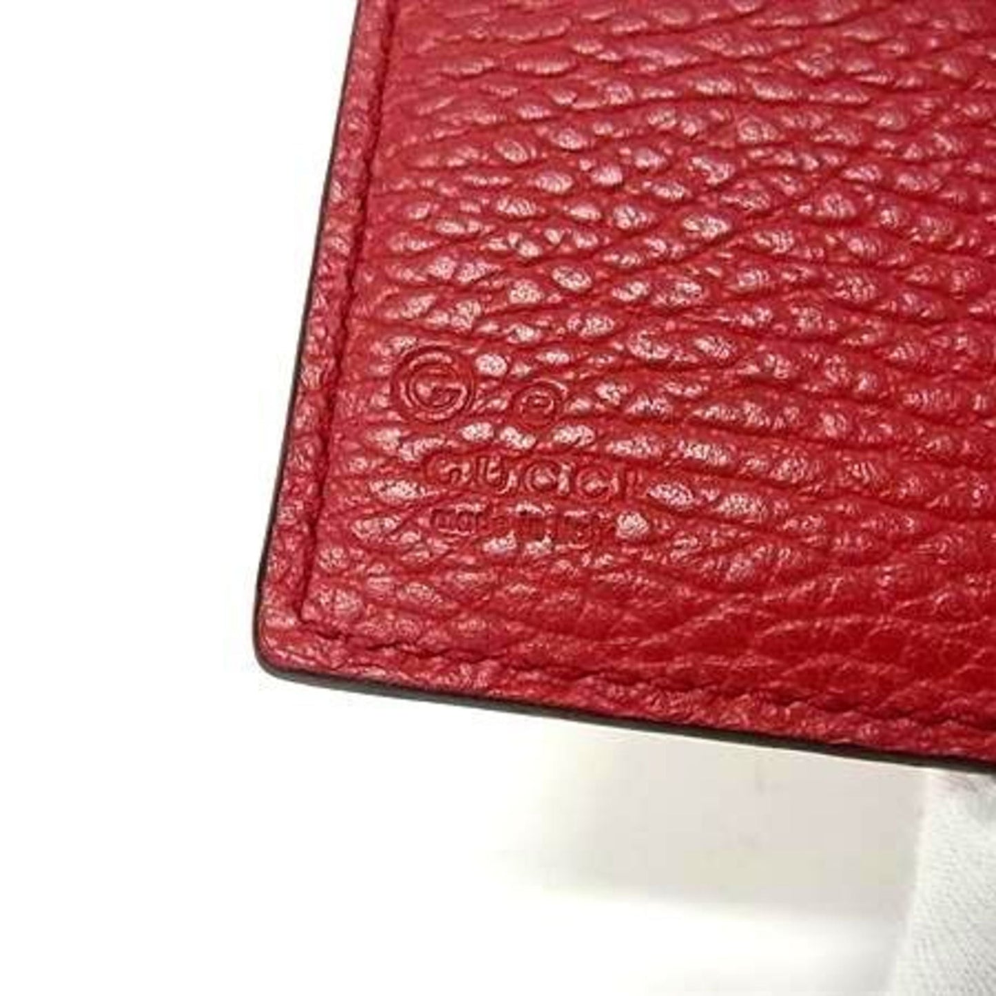 Gucci Red Color Leather Wallet (Bi-Fold) ( )