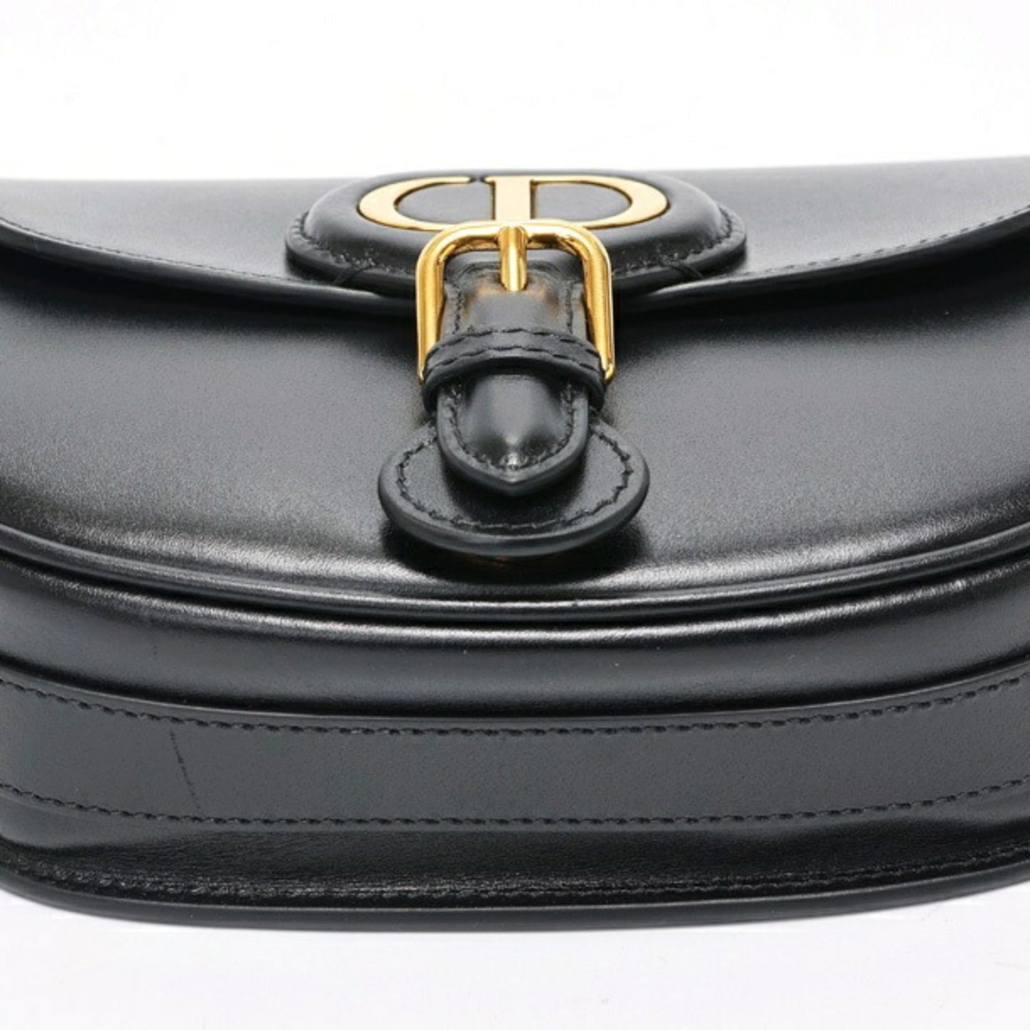 Christian Dior Black Leather Shoulder Bag ()
