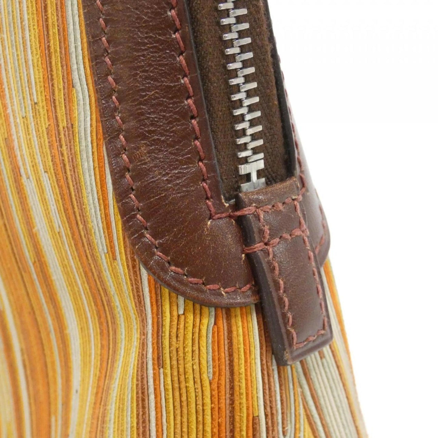 Hermes Havane Orange Box Calf Leather Handbag ( )