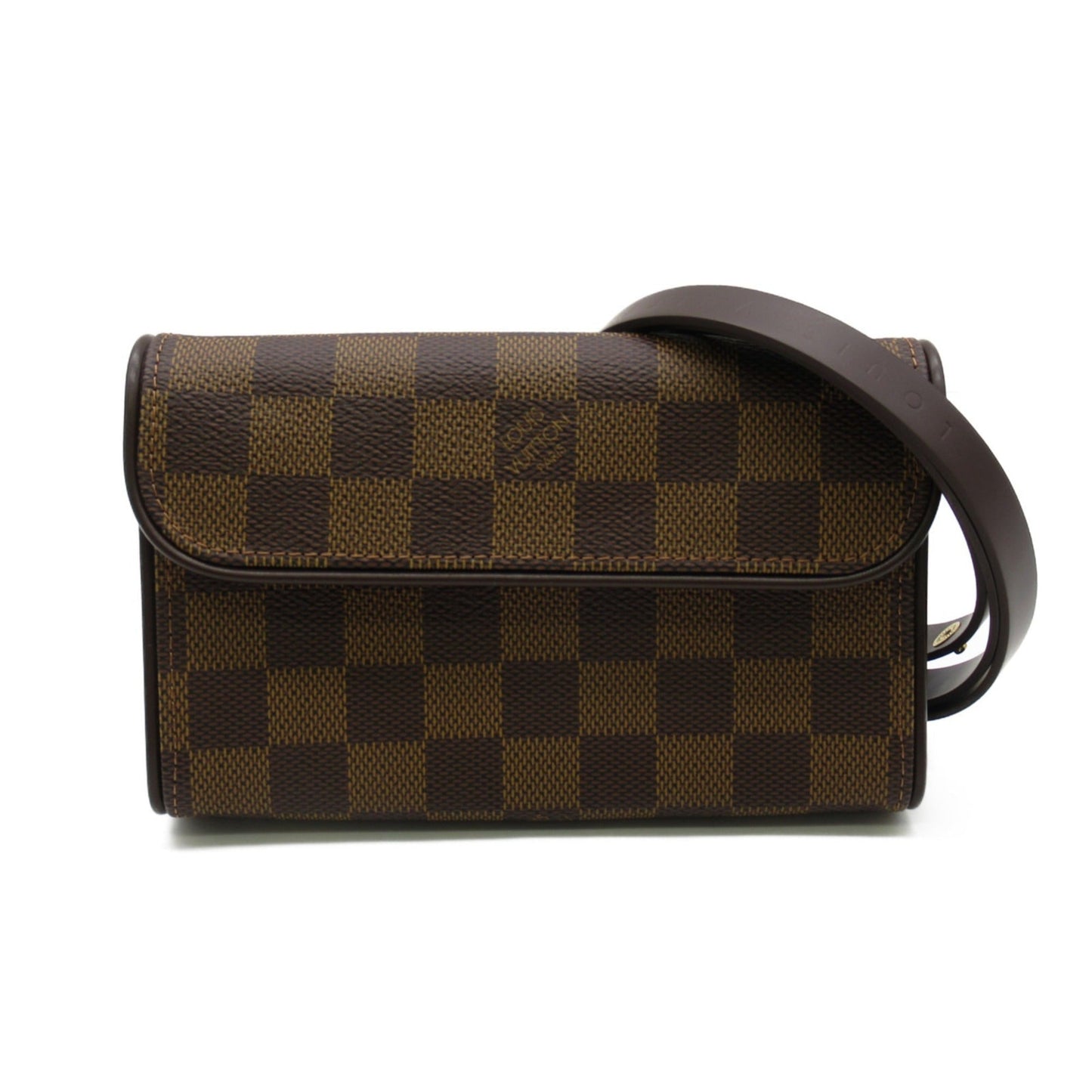 LOUIS VUITTON Pochette Florentine Brown Damier PVC coated canvas Clutch