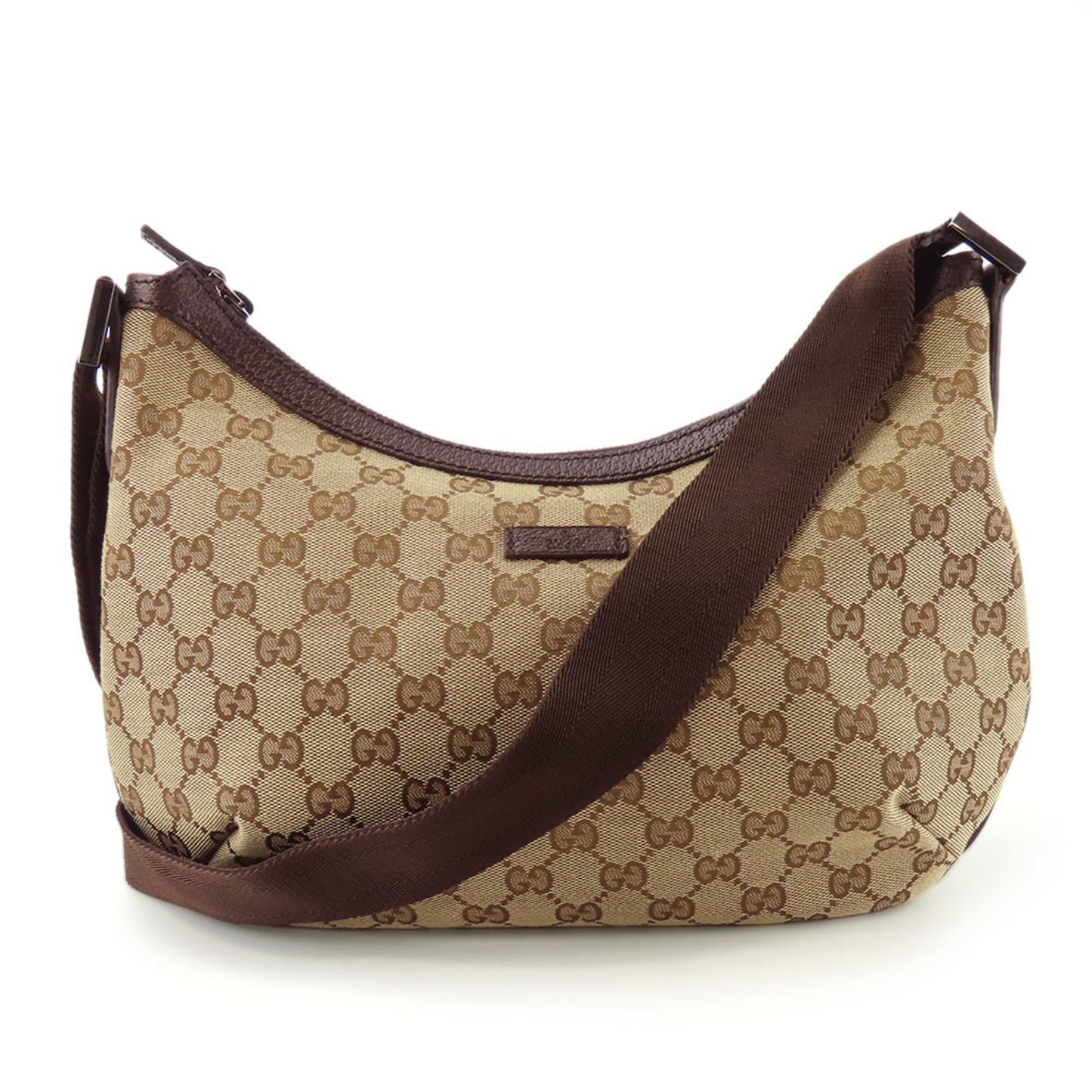 Gucci Gg Canvas Beige Brown Gg Canvas Shoulder Bag ( )