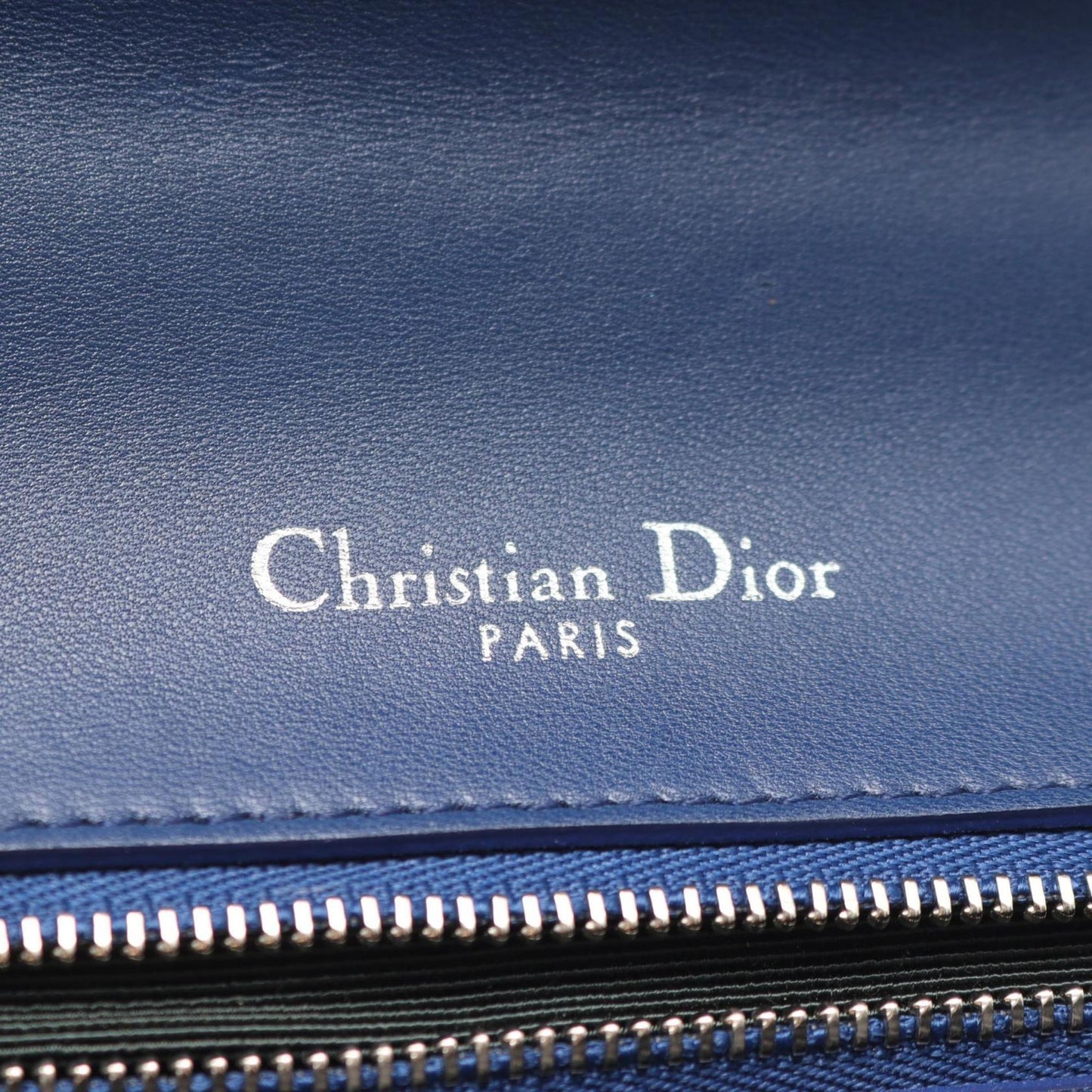 Christian Dior Blue Leather Shoulder Bag ()
