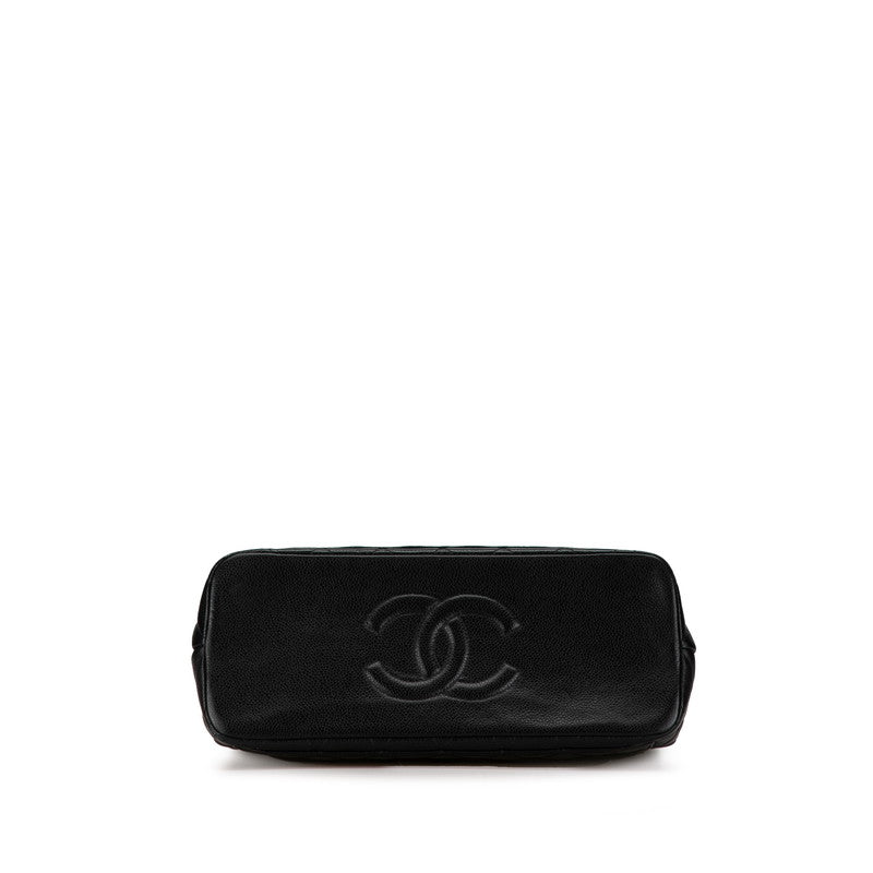 Chanel Coco Mark Matelasse Caviar Skin Tote Bag Classic Flap