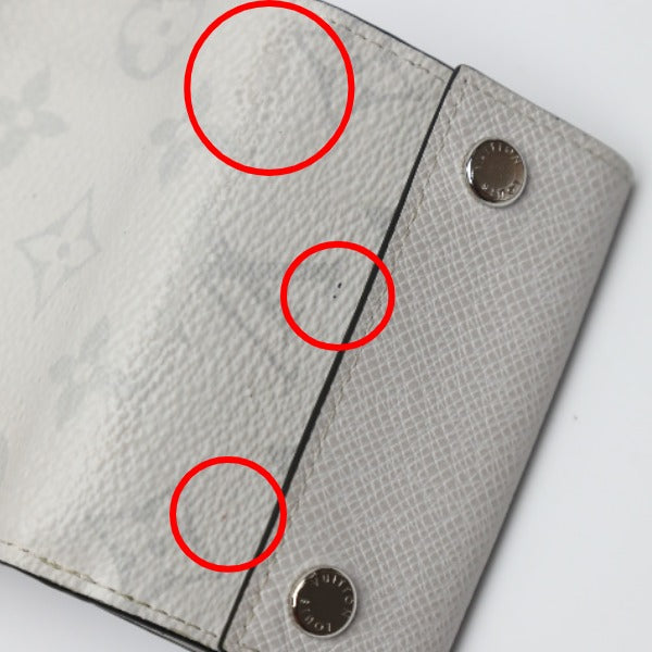 LOUIS VUITTON Tri-fold wallet M67621 Taiga Leather Bron Discovery compact wallet Taiga With Coin Pocket Women