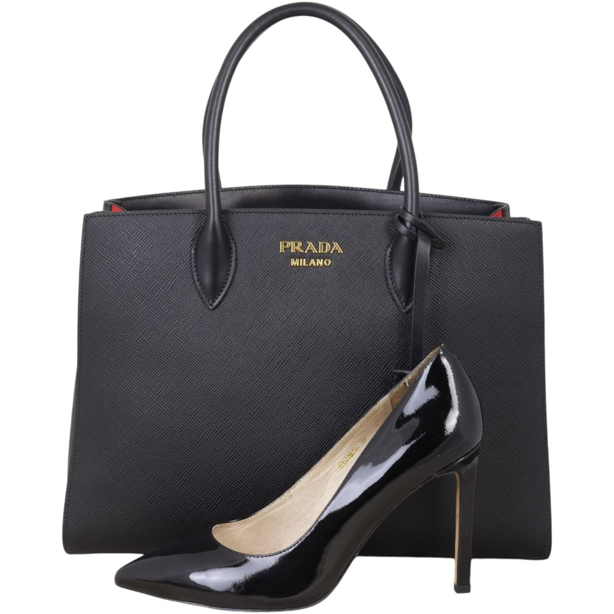 Prada Saffiano Cuir Bibliotheque Bag