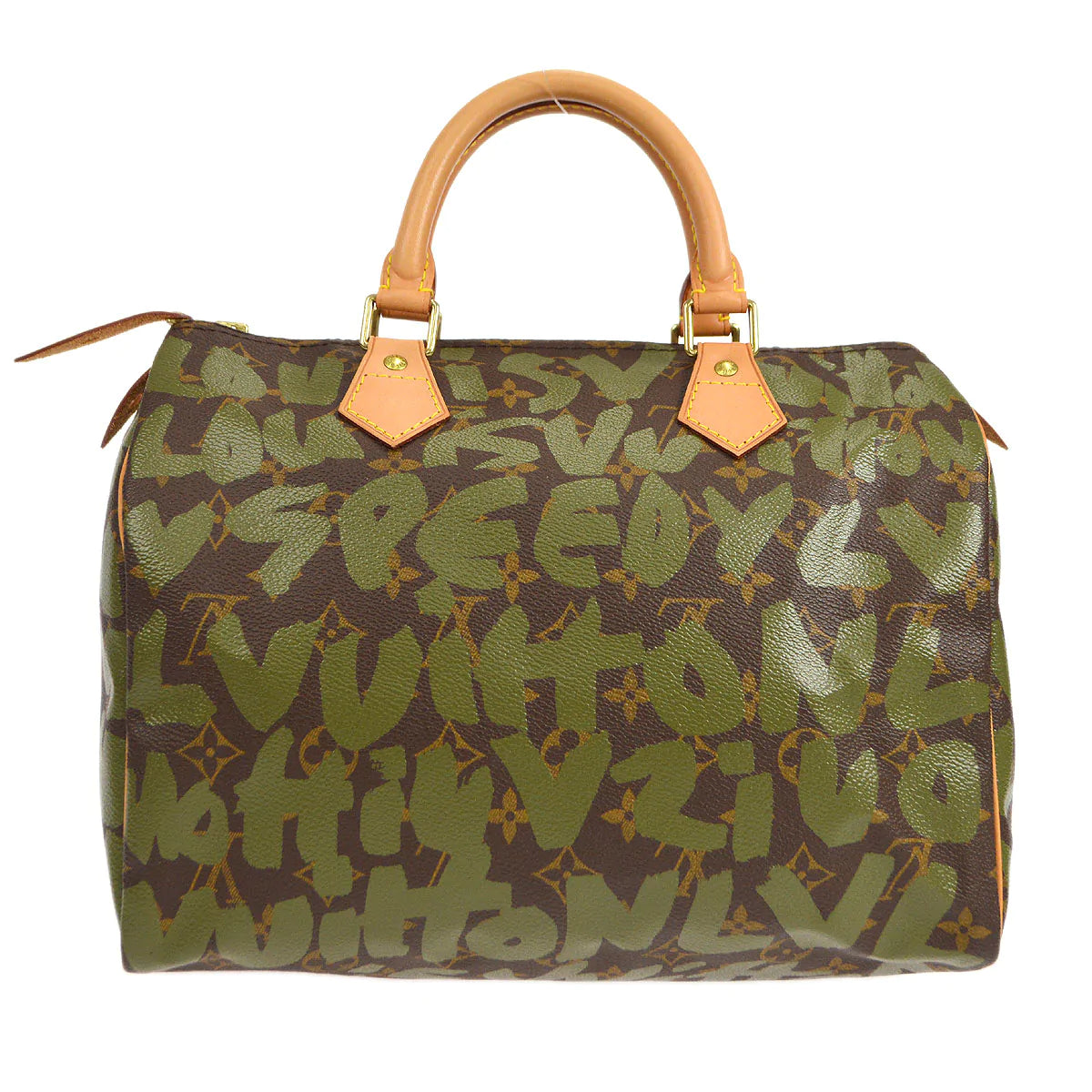 LOUIS VUITTON? HANDBAG KHAKI MONOGRAM GRAFFITI