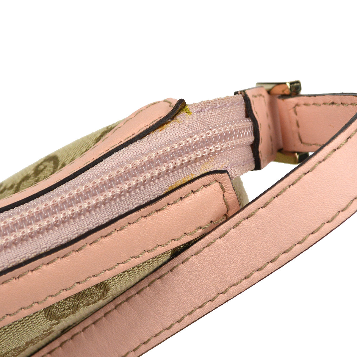 Gucci Beige Leather Canvas Handbag Style 3