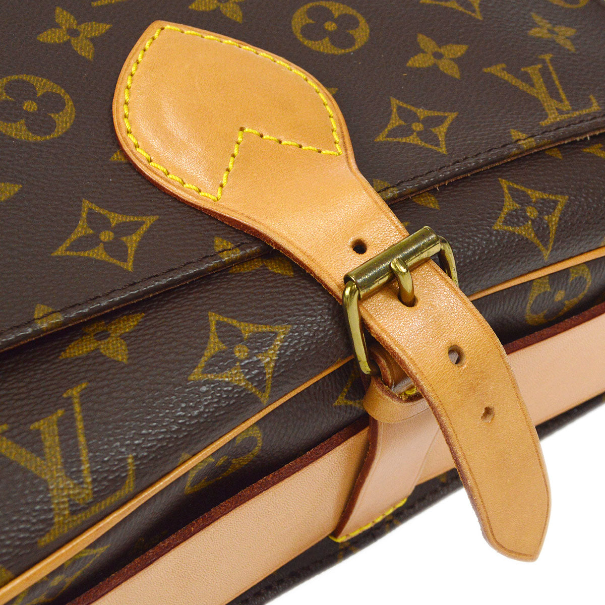LOUIS VUITTON CARTOUCHIERE GM SHOULDER BAG MONOGRAM M51252
