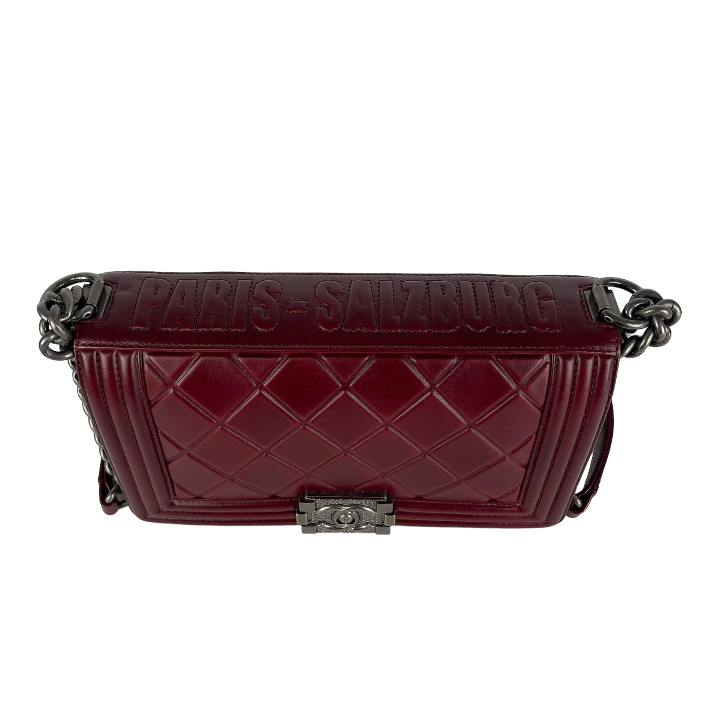 Chanel Old Medium Boy Burgundy
