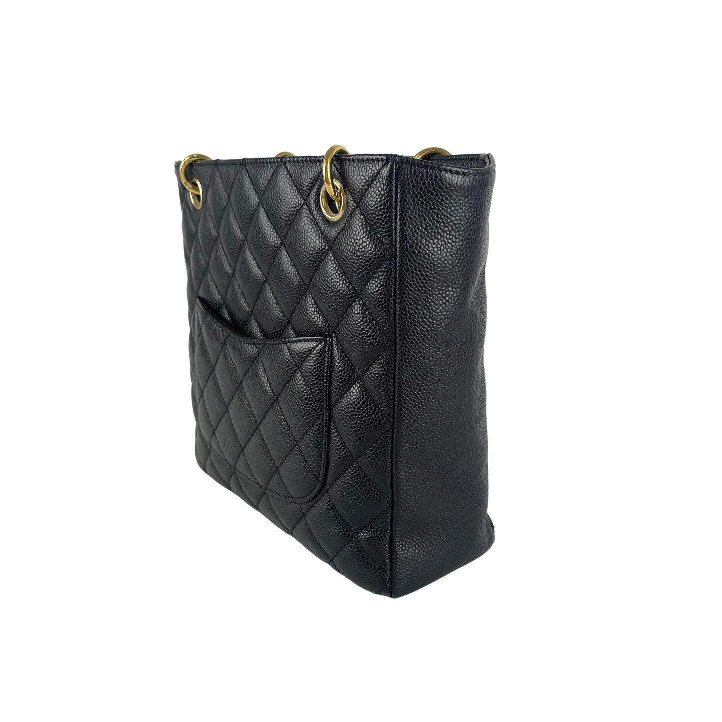 Chanel Quilted PST (Petit Shopping Tote) Black