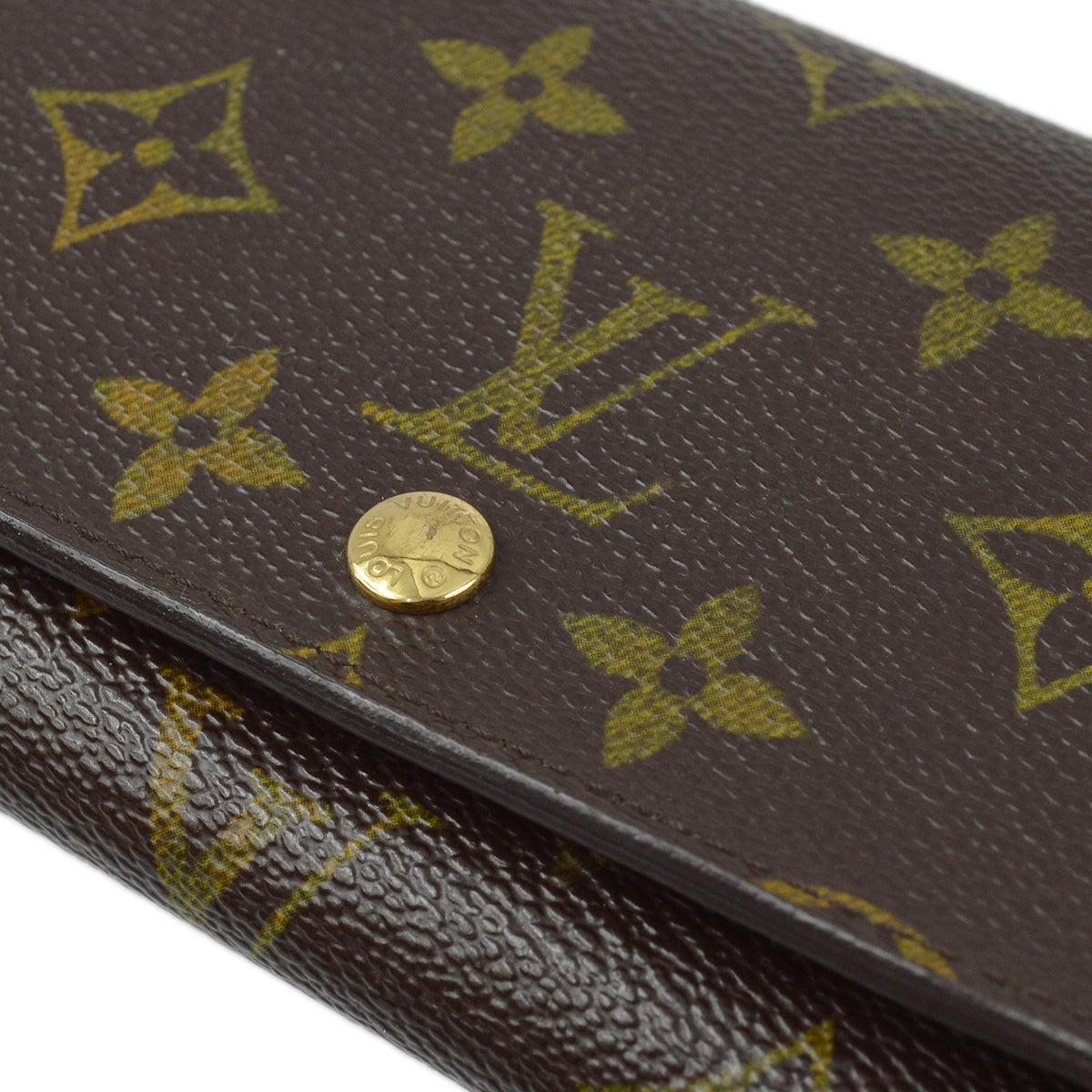 Louis Vuitton 2002 Monogram Porte Monnaie Billet Tresor M61730