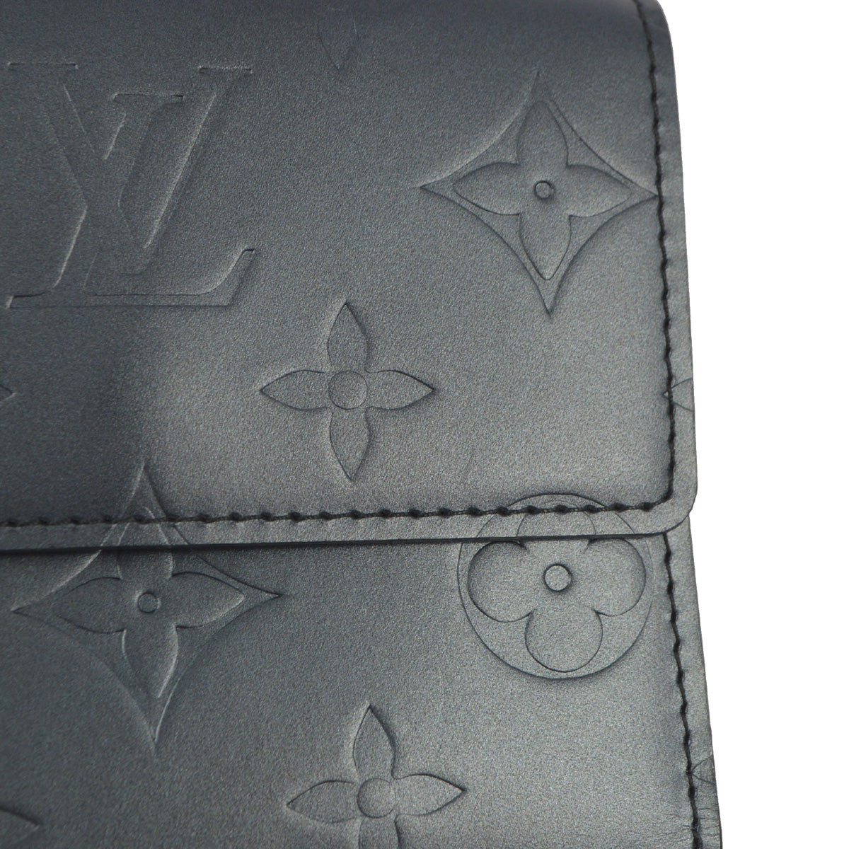 Louis Vuitton 2002 Blue Porte Monnaie Cartes Credit Wallet M65115