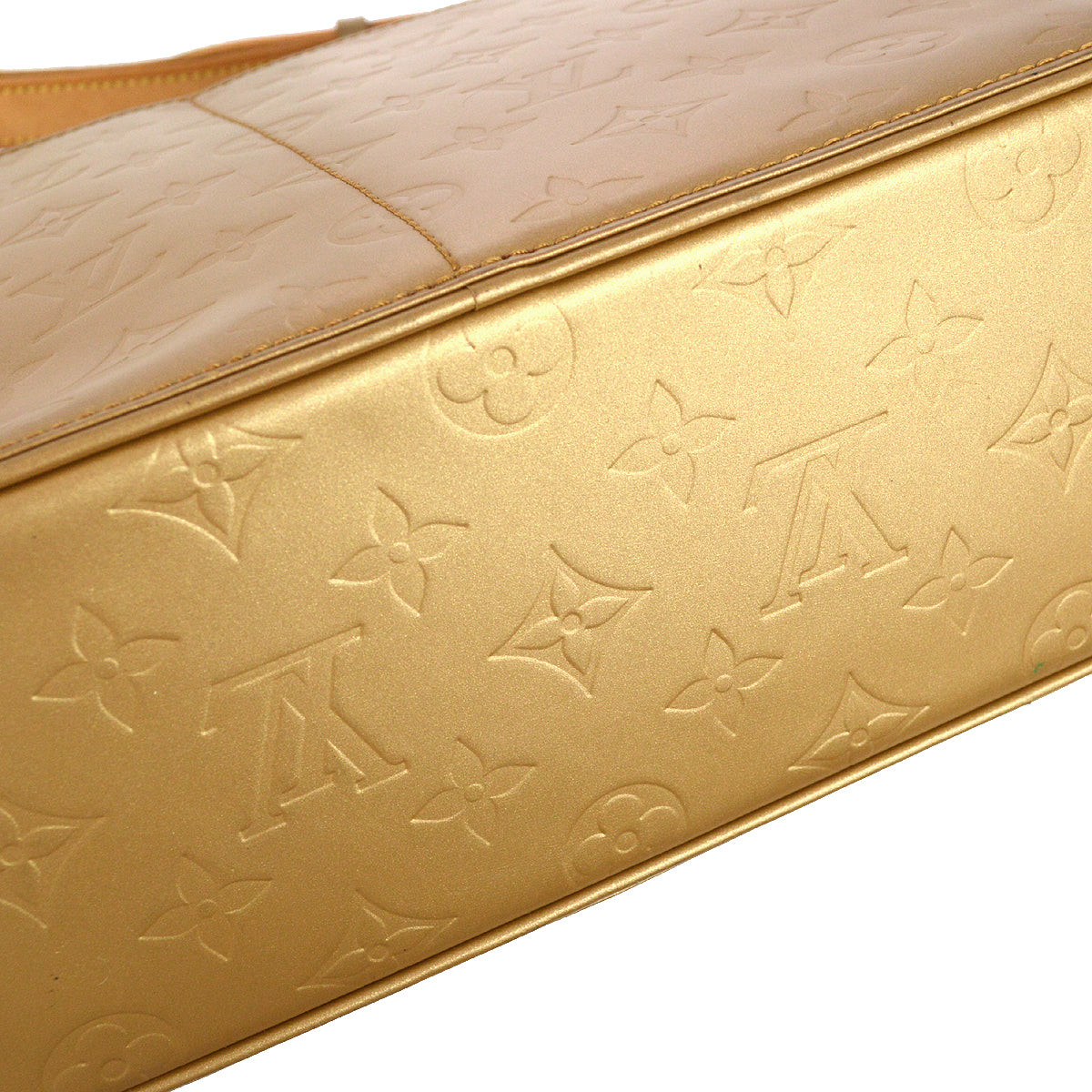 Louis Vuitton 2003 Gold Monogram Mat Sutter Shoulder Bag M55167