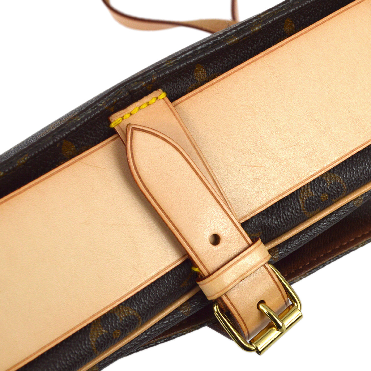Louis Vuitton 1991 Monogram Cartouchiere GM Shoulder Bag M51252
