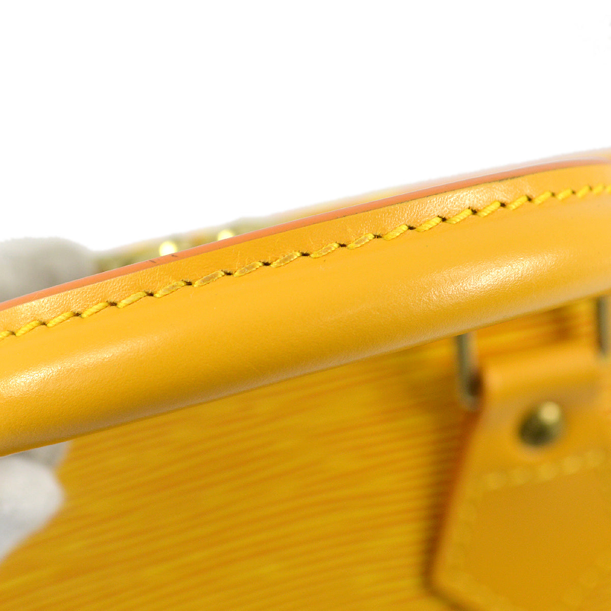 Louis Vuitton 1996 Yellow Alma Handbag Epi M52149
