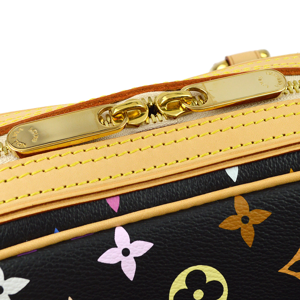 Louis Vuitton Black Monogram Multicolor Priscilla Handbag M40097