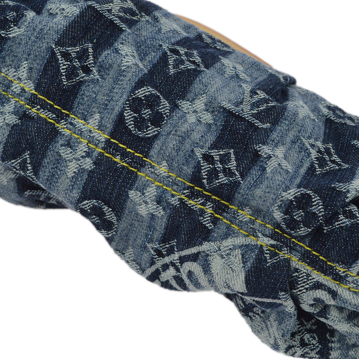 Louis Vuitton 2006 Mini Pleaty Handbag Monogram Denim Blue M95333