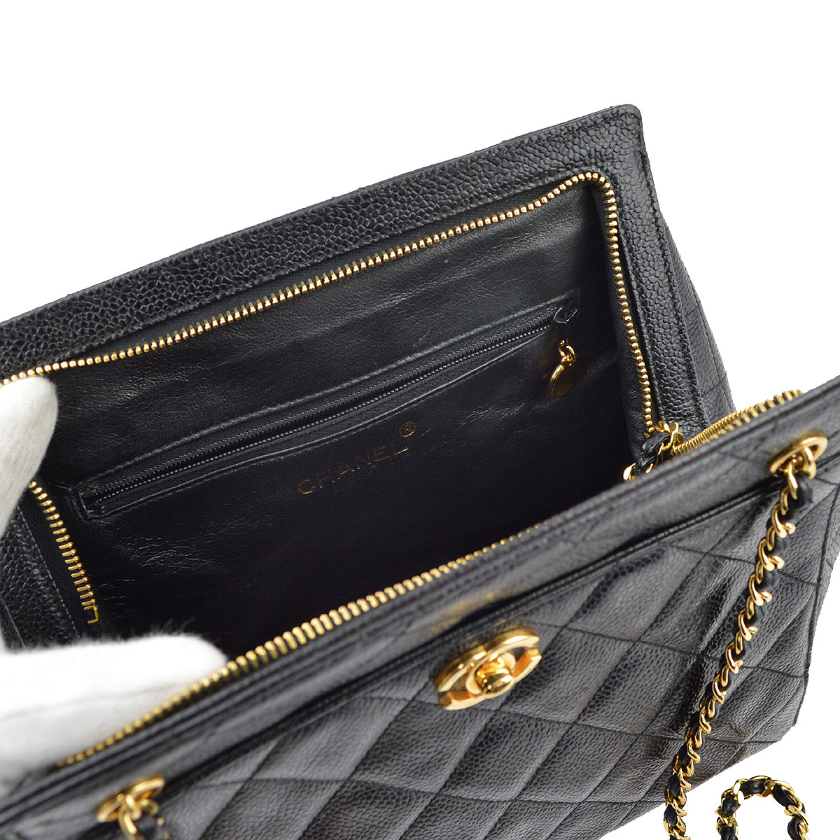 Chanel Black Caviar Shoulder Bag