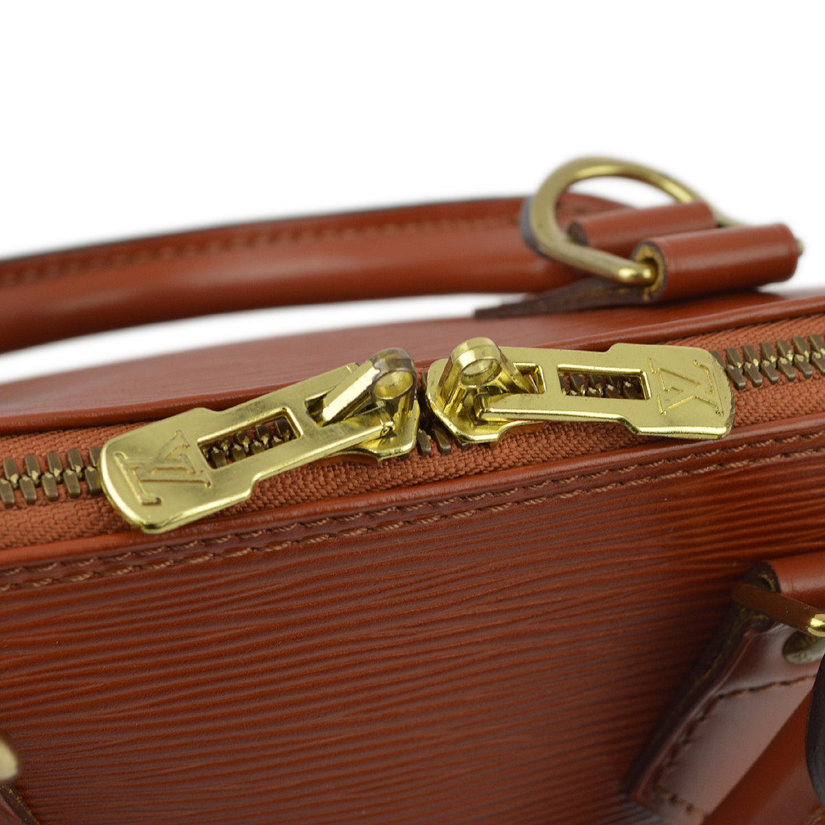 Louis Vuitton Brown Epi Alma Handbag M52143