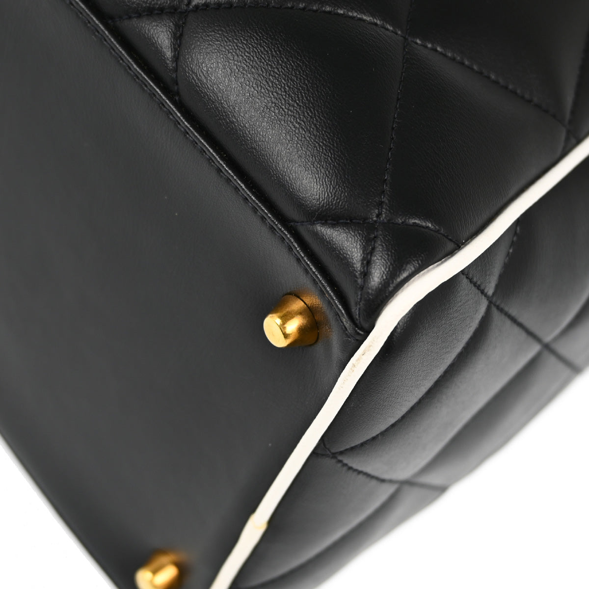 Chanel Black Calfskin Bowling Bag 50