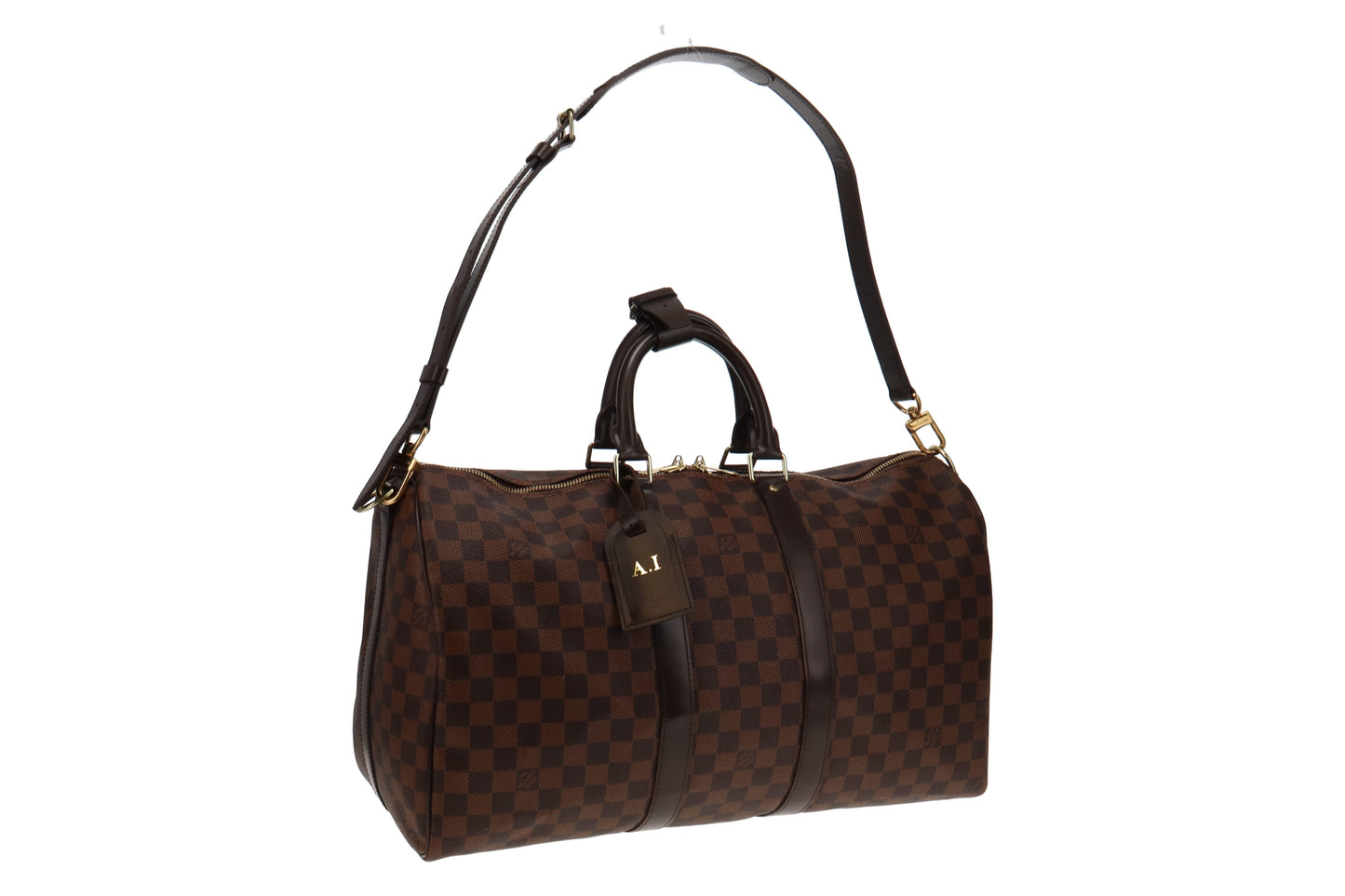 Louis Vuitton Damier Ebene Canvas Keepall 45 Bandouliere MB2117