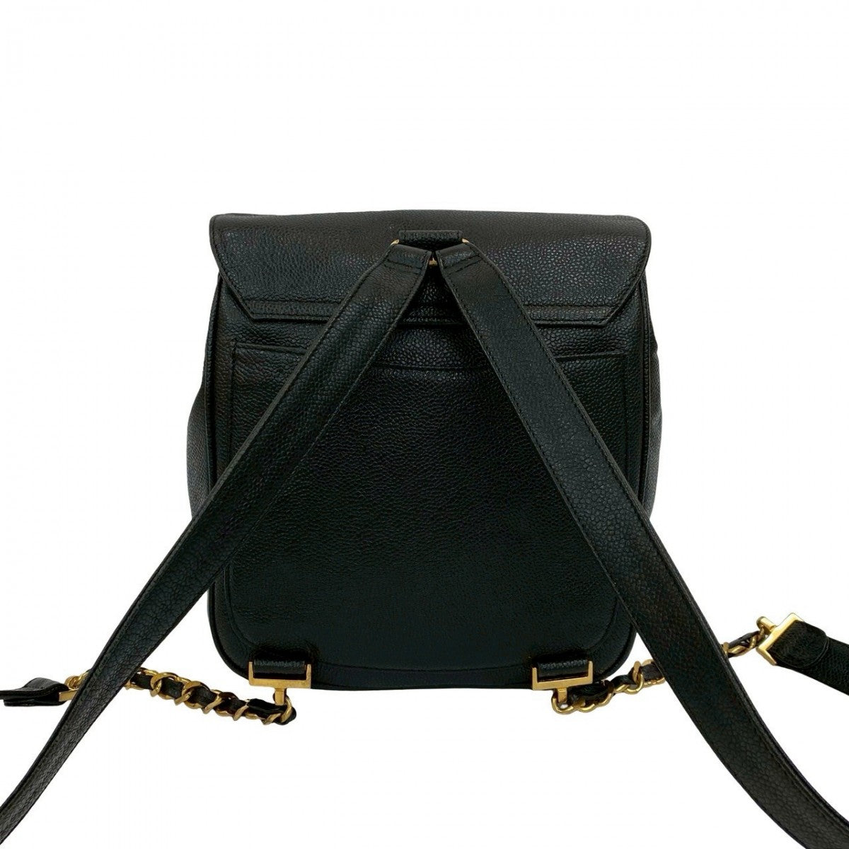 CHANEL Backpack Matt caviar skin black