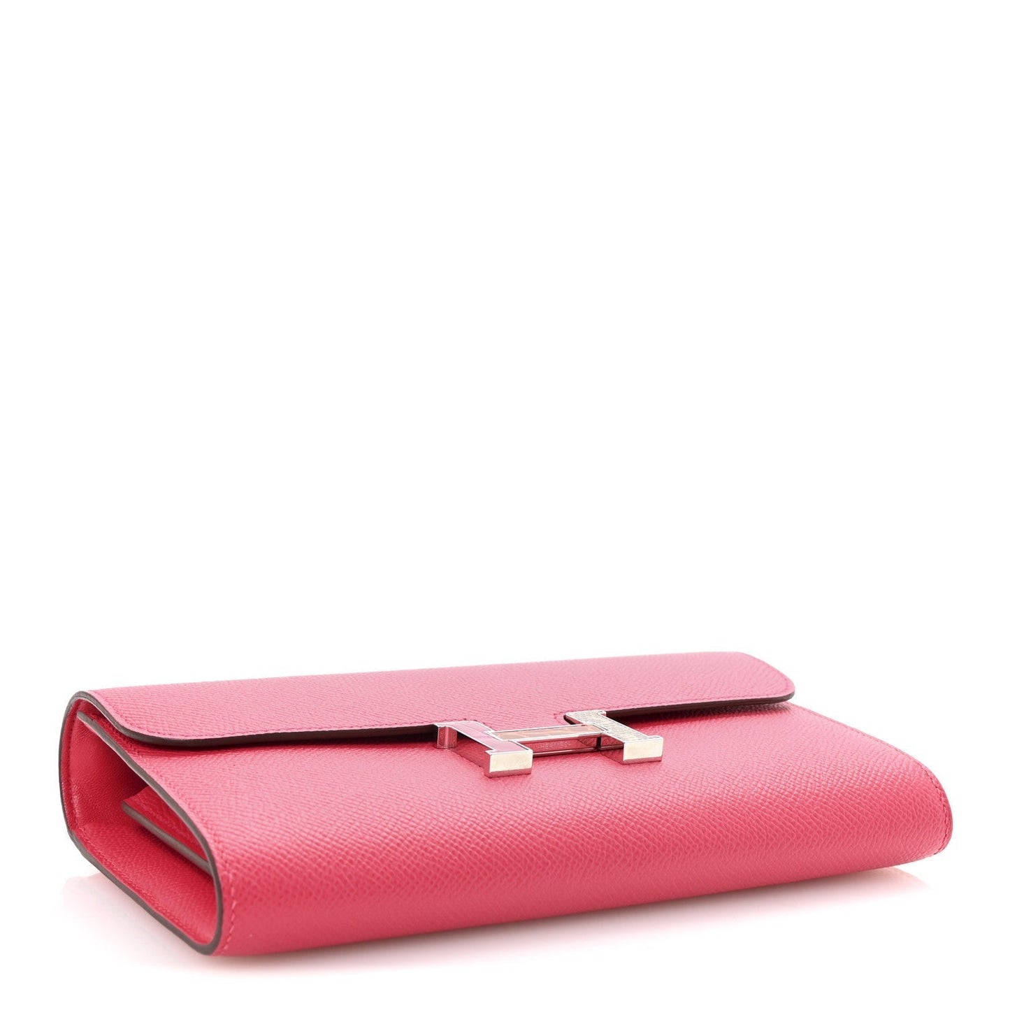 Hermes Epsom Alligator Lizard Constance Wallet To Go Rose Extreme