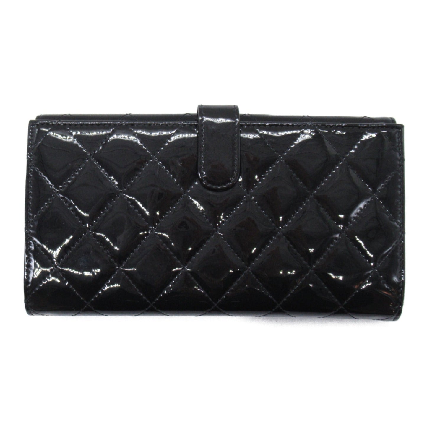 Chanel Chanel Brilliant W Hook Long Wallet W Hook Long Wallet Patent Leather Black