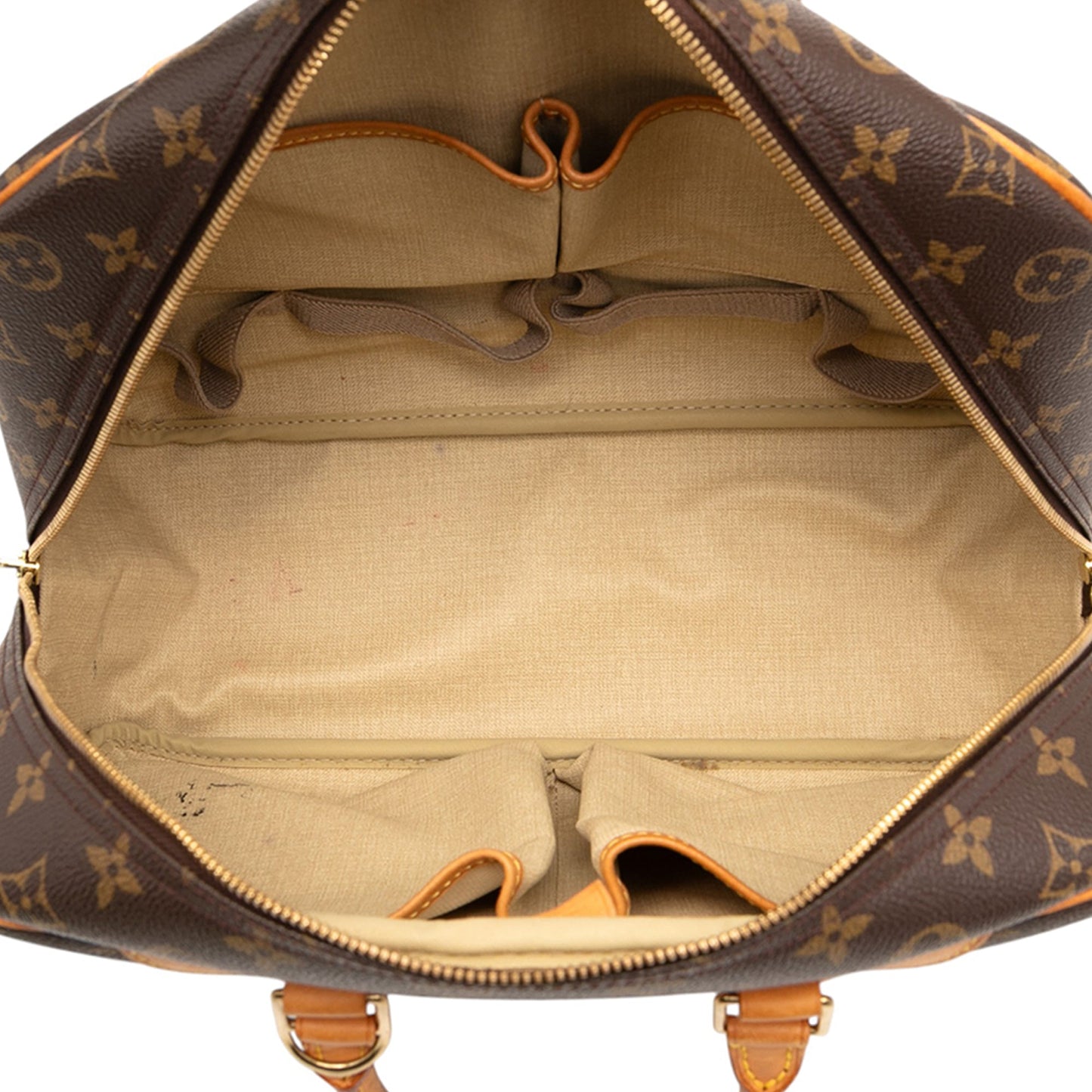 Brown Louis Vuitton Monogram Deauville Handbag